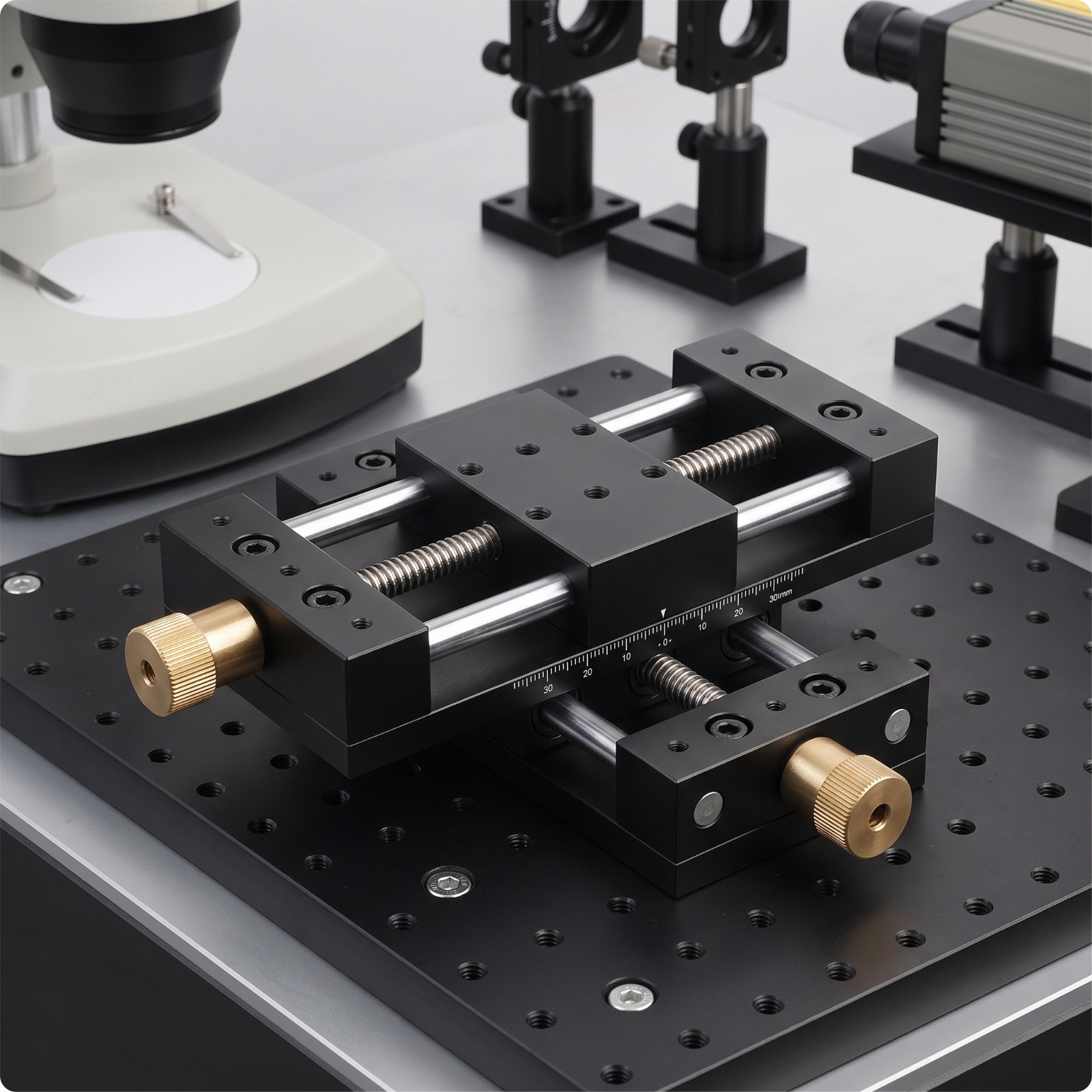 Precision Displacement Stage Compact Manual Linear Stage Aluminum