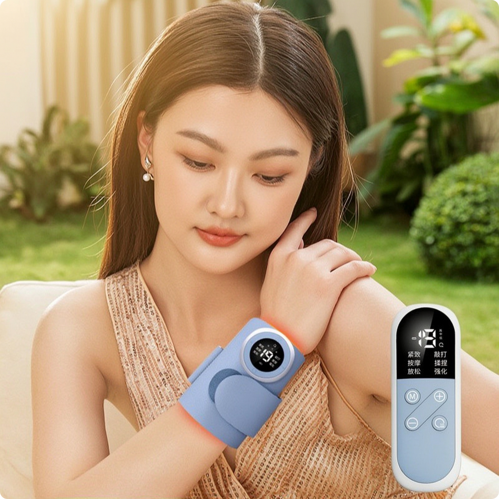 EMS Arm Massager Handsunrestricted Pad Reusable for Office