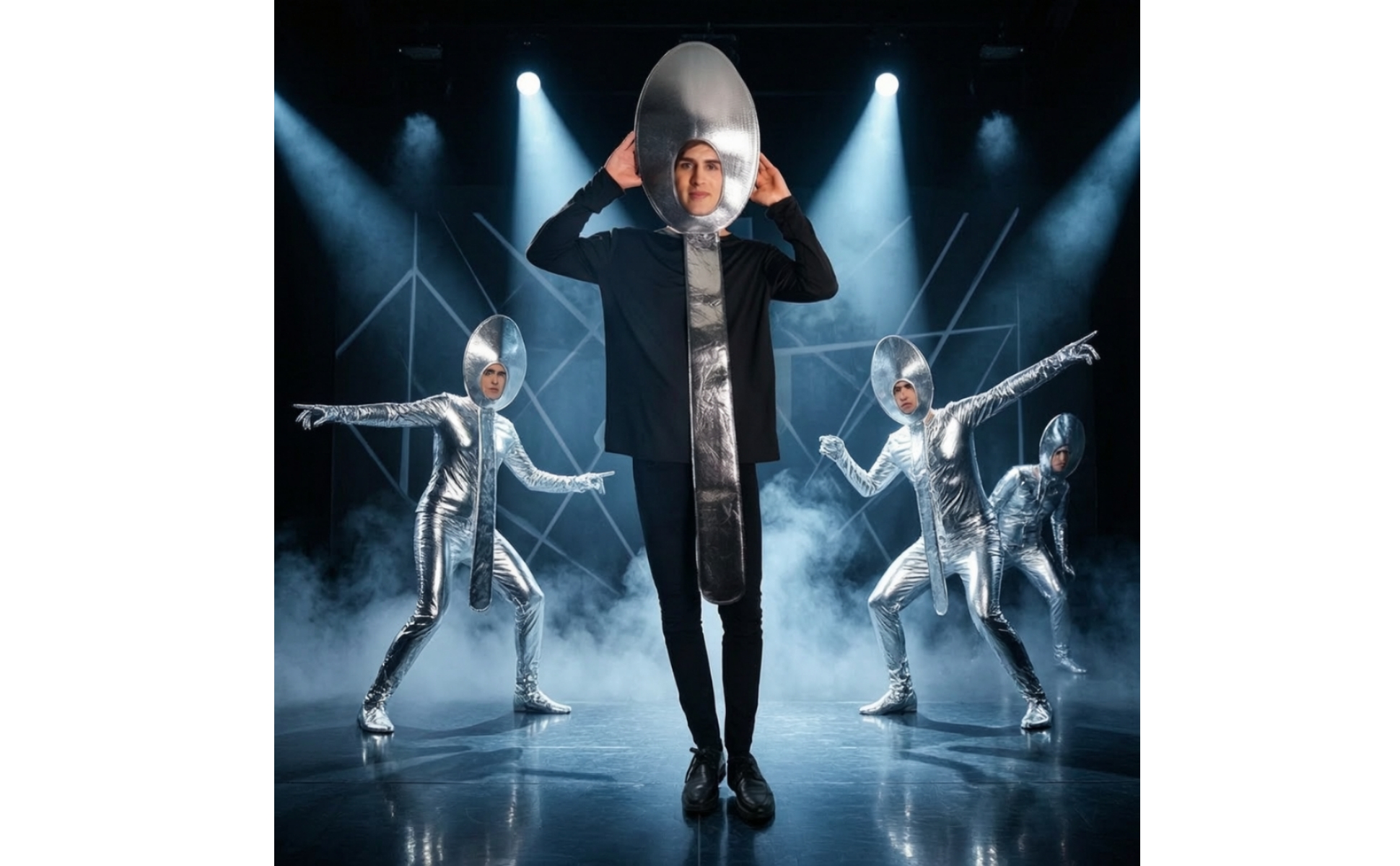 Silver Spoon Costume Novelty Cutlery Costume Funny for Halloween, Cosplayers