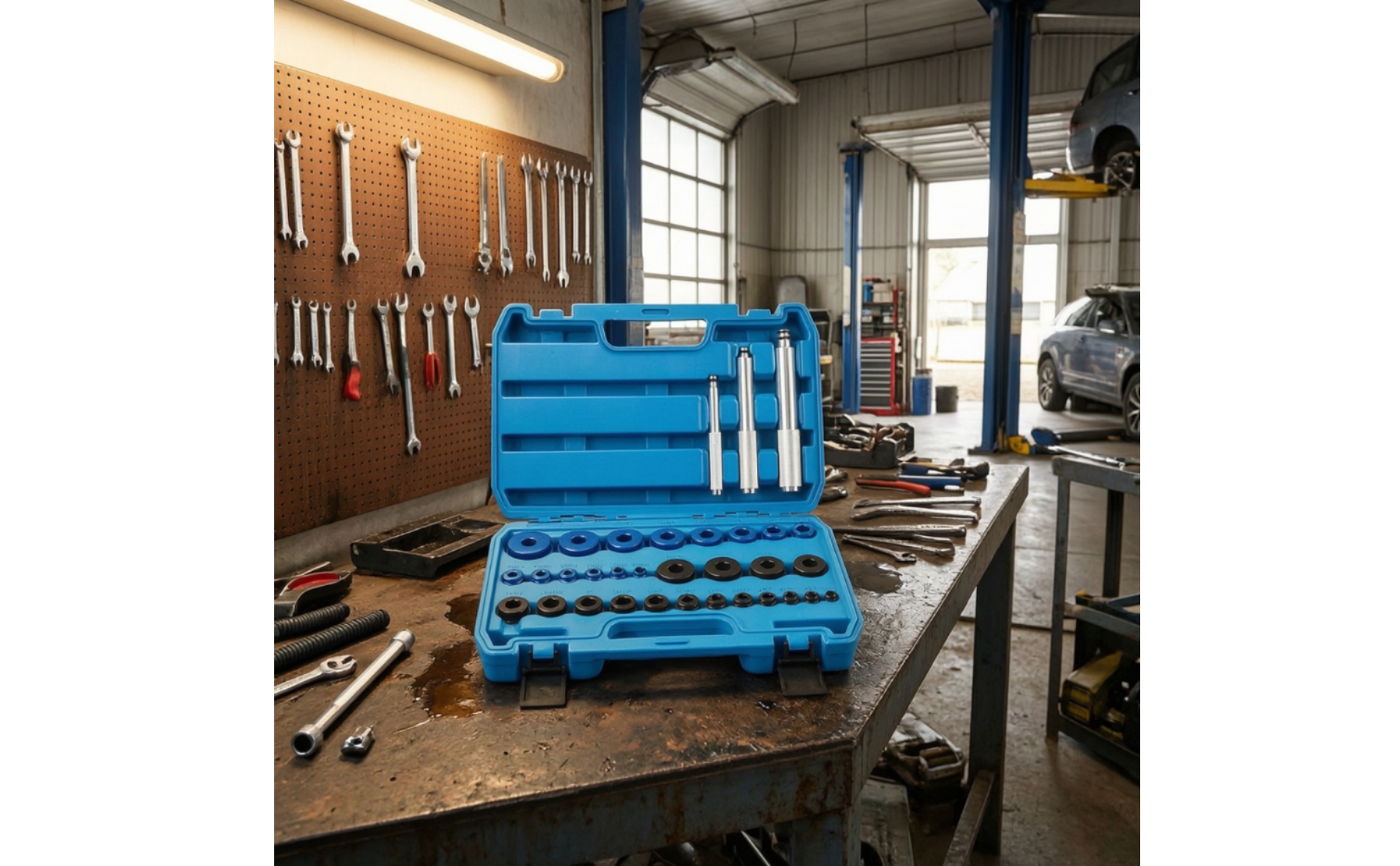 33 Pieces Bearing Installation Tool Kit Metric and Imperial for Workshop, DIYers