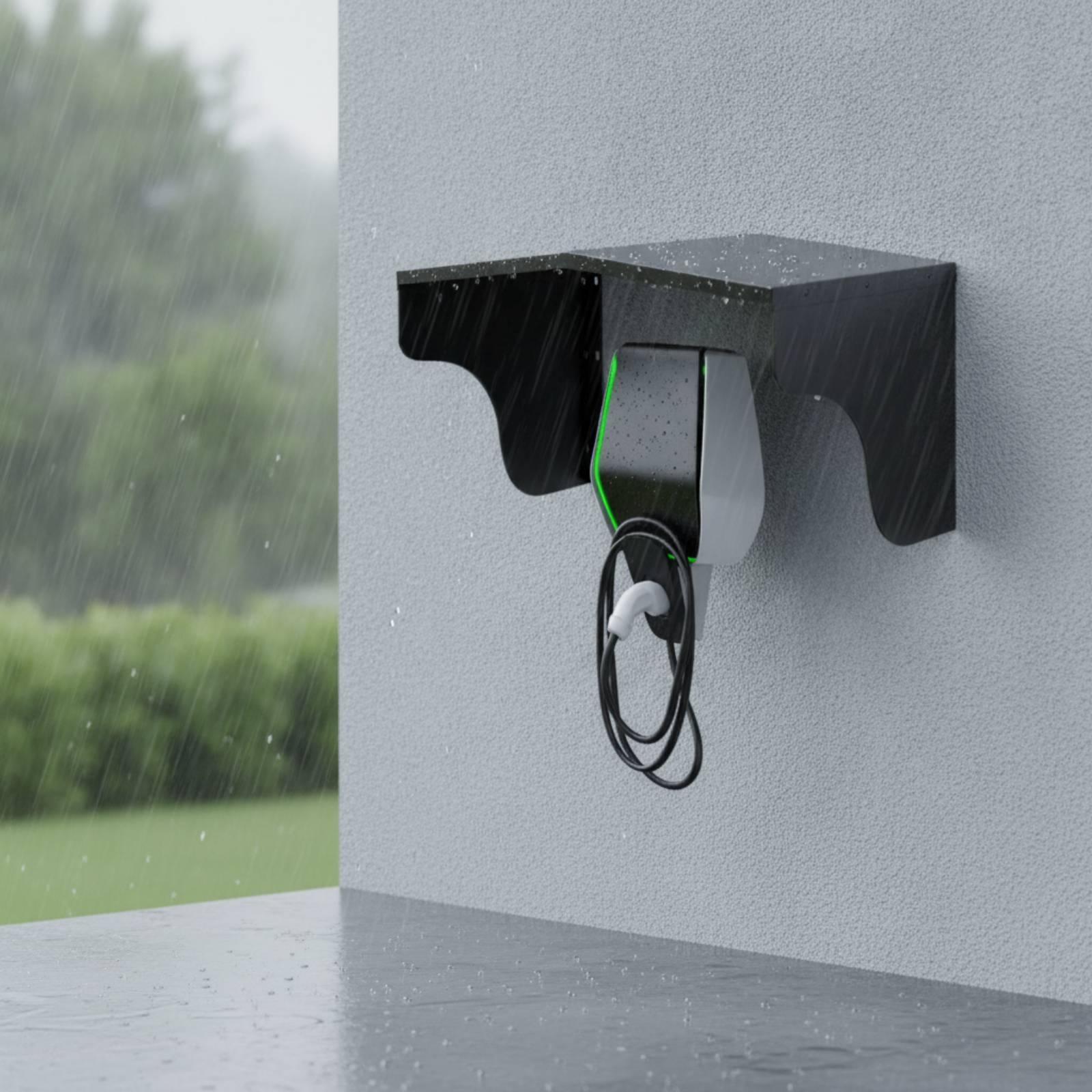 LadestationSchutzdach Wasserdicht Wetterschutzdach Kompakt für Einfahrt - Produktbild 3