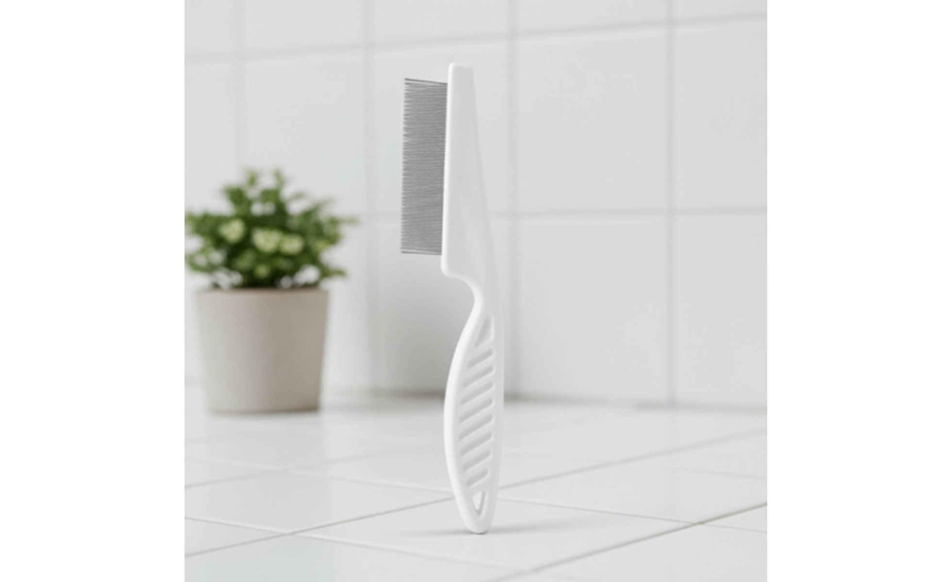 Self-Cleaning Pet Comb Fine-Tooth Deshedding Comb with Release Button Detangling