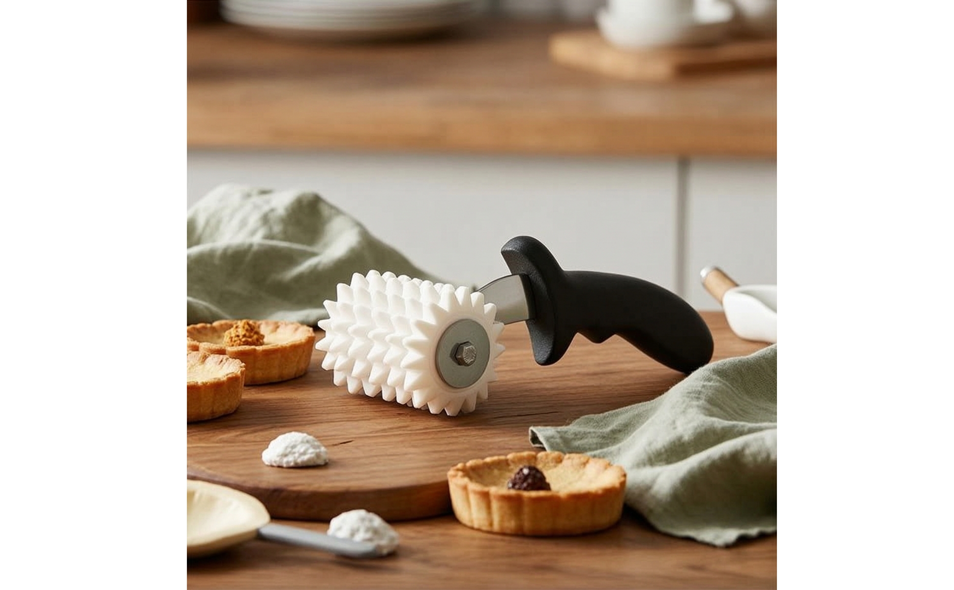 Teigstipproller Ergonomisch Stipproller Gleichmäßig für Küche, Bäckerei, Bäcker