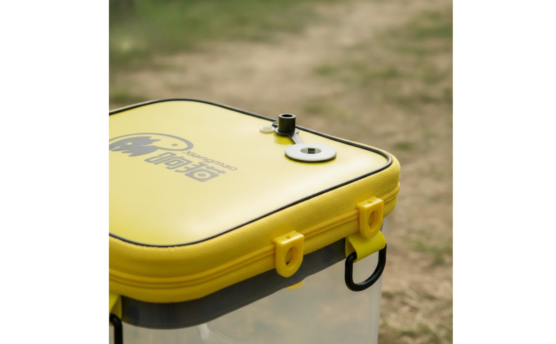 Angeleimer faltbar Köderfischeimer transparent für Outdoor, Camping, Angler