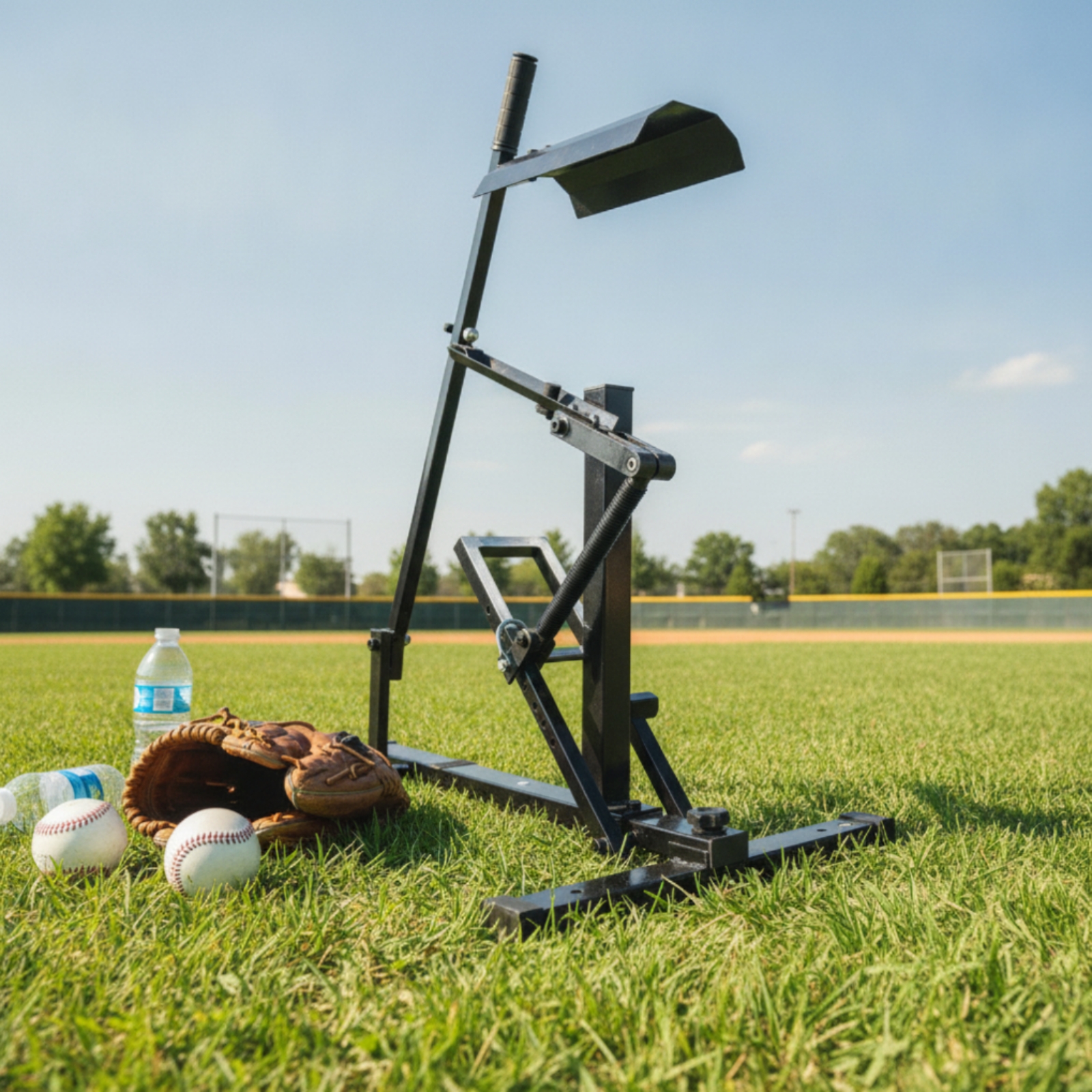 Baseballwurfmaschine Kompakt Softballwurfmaschine Platzsparend für Garten - Produktbild 7