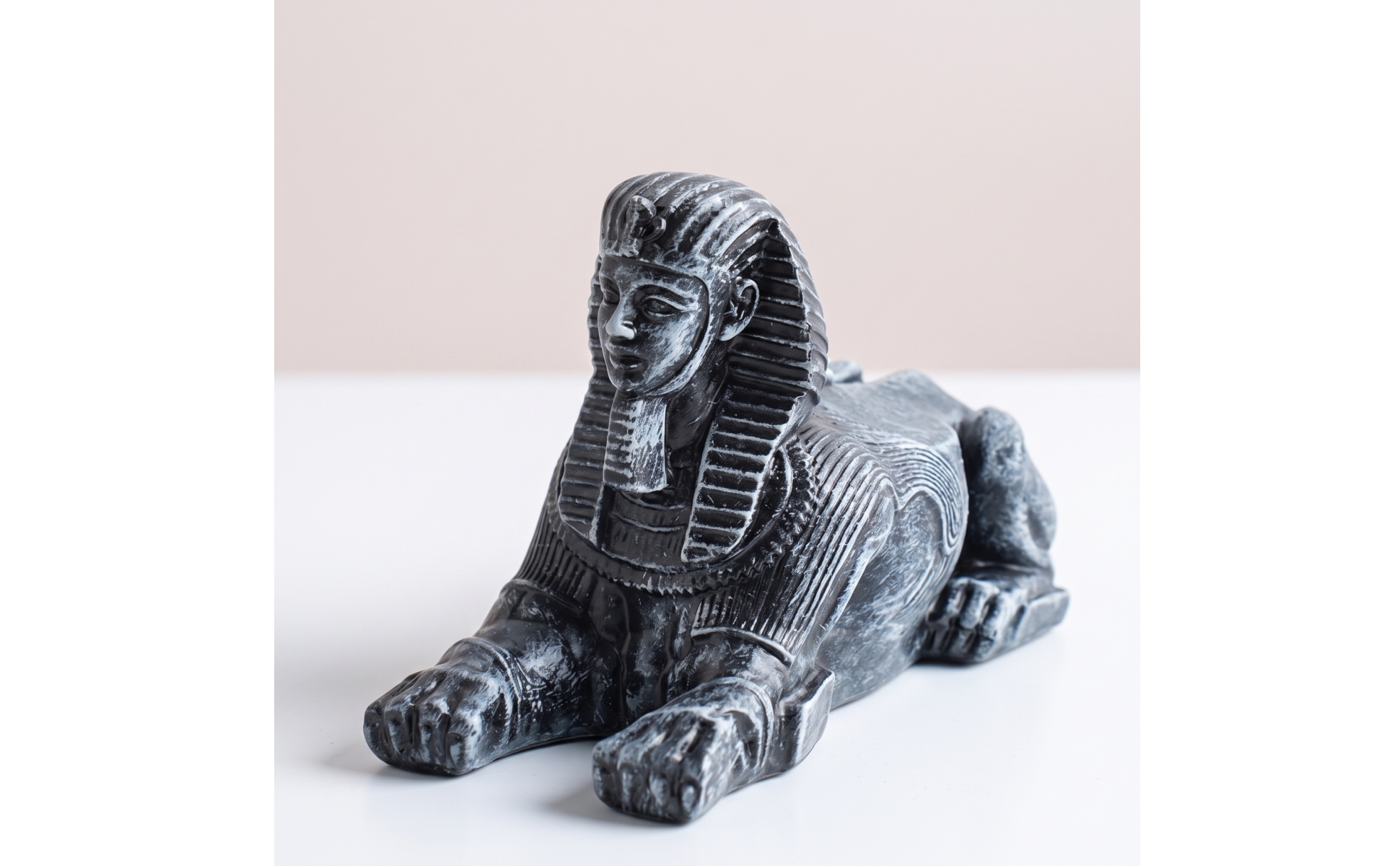 Egyptian Sphinx Figurine Stone-Look Sphinx Figurine Miniature for History Buffs