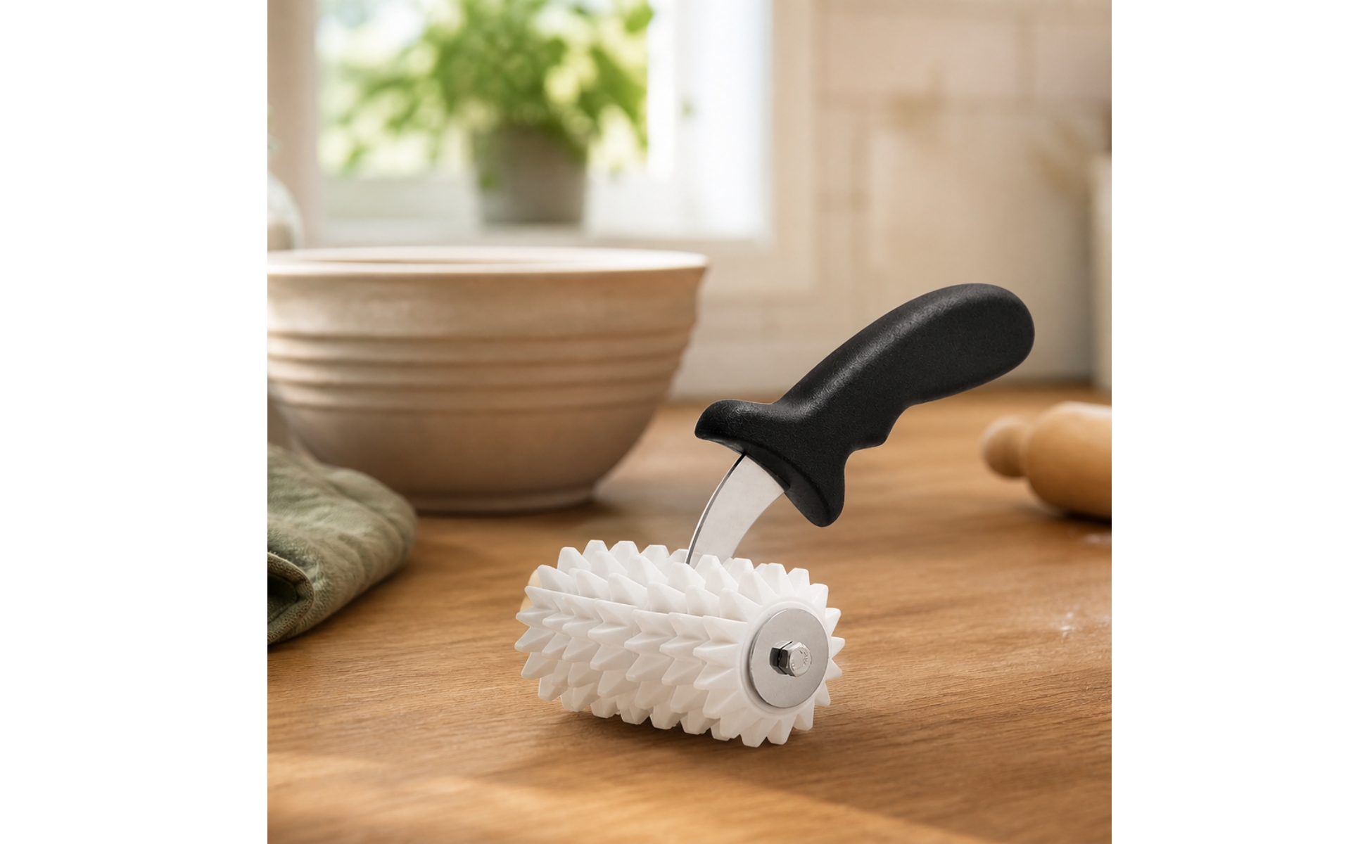 Teigstipproller Ergonomisch Stipproller Gleichmäßig für Küche, Bäckerei, Bäcker