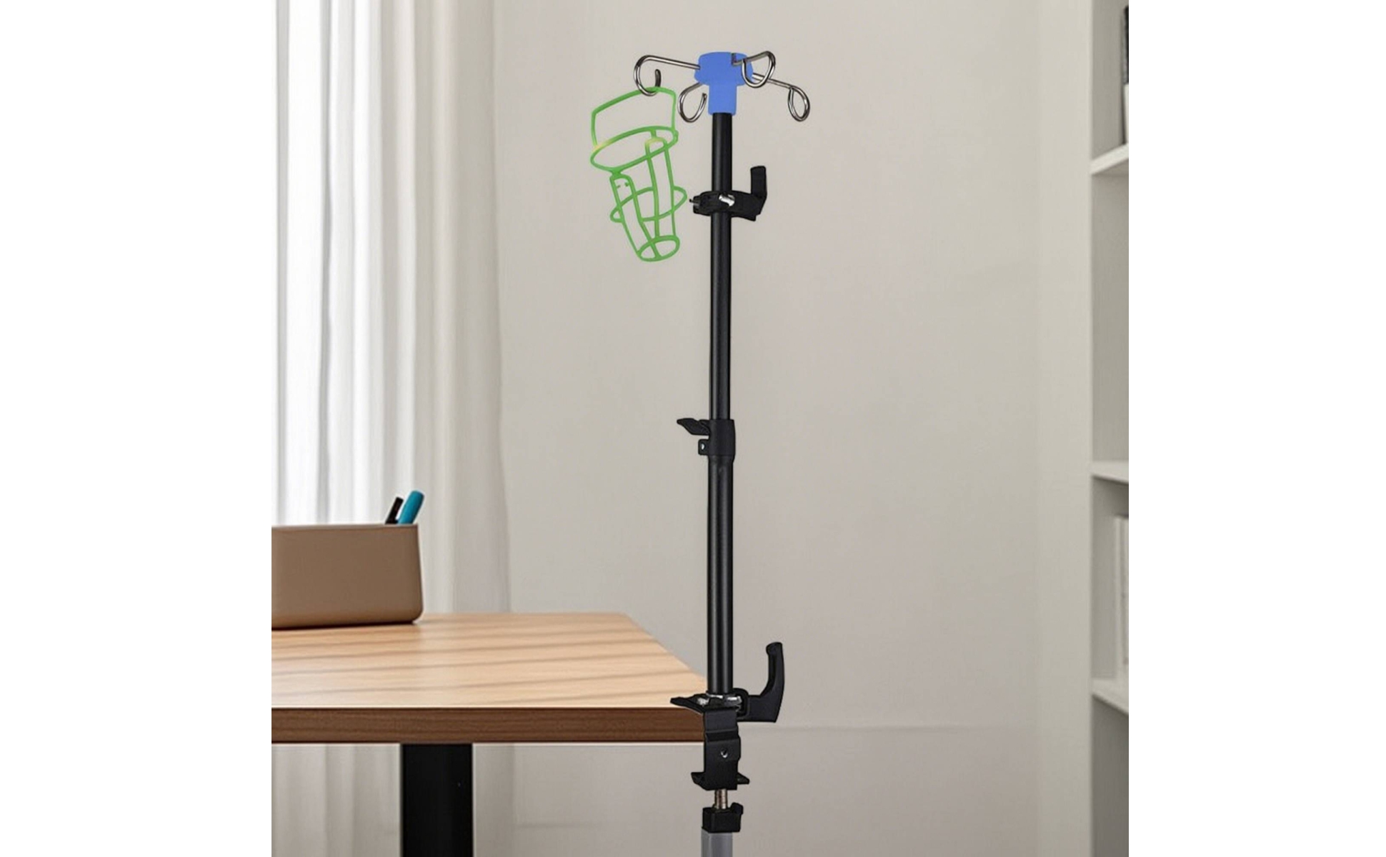 Telescoping Bedside Stand Height-Adjustable for Home Care, Patients, Caregivers