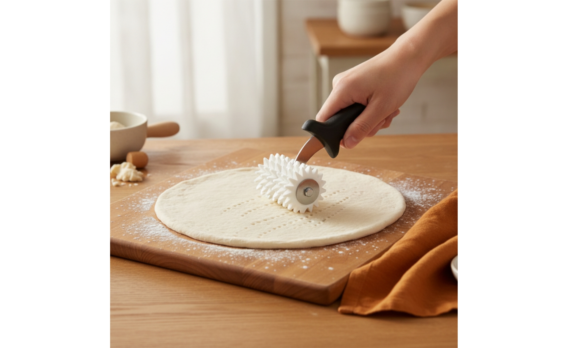 Teigstipproller Ergonomisch Stipproller Gleichmäßig für Küche, Bäckerei, Bäcker