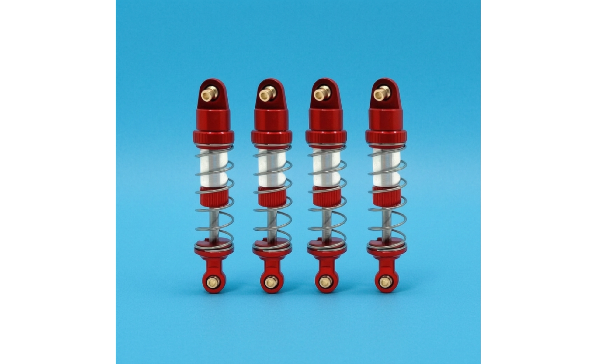 4 Pieces Metal Shock Absorber Aluminum Alloy RC Car Damper Upgrade