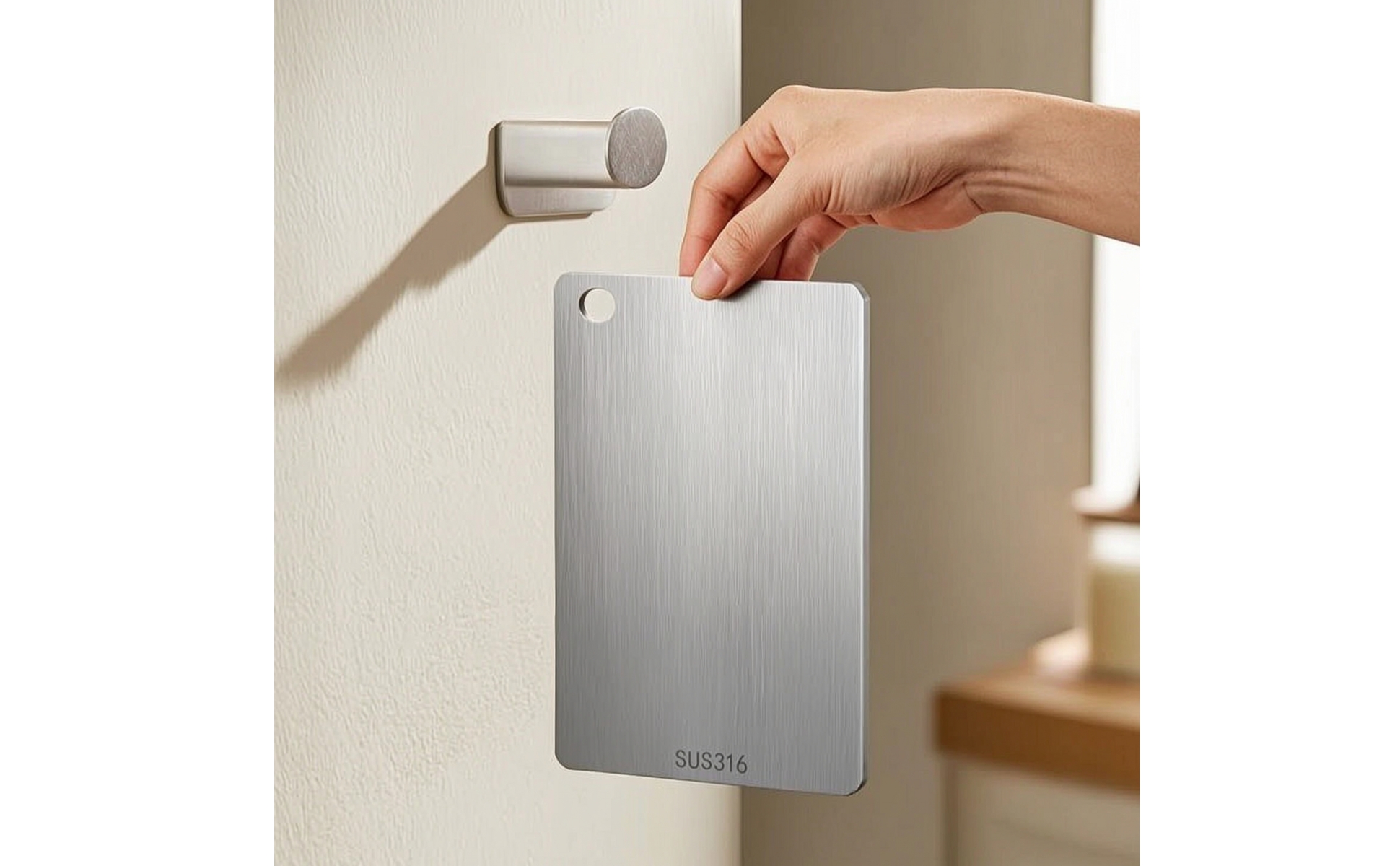 Stainless Steel Board Compact Metal Board Slim for Minimalists