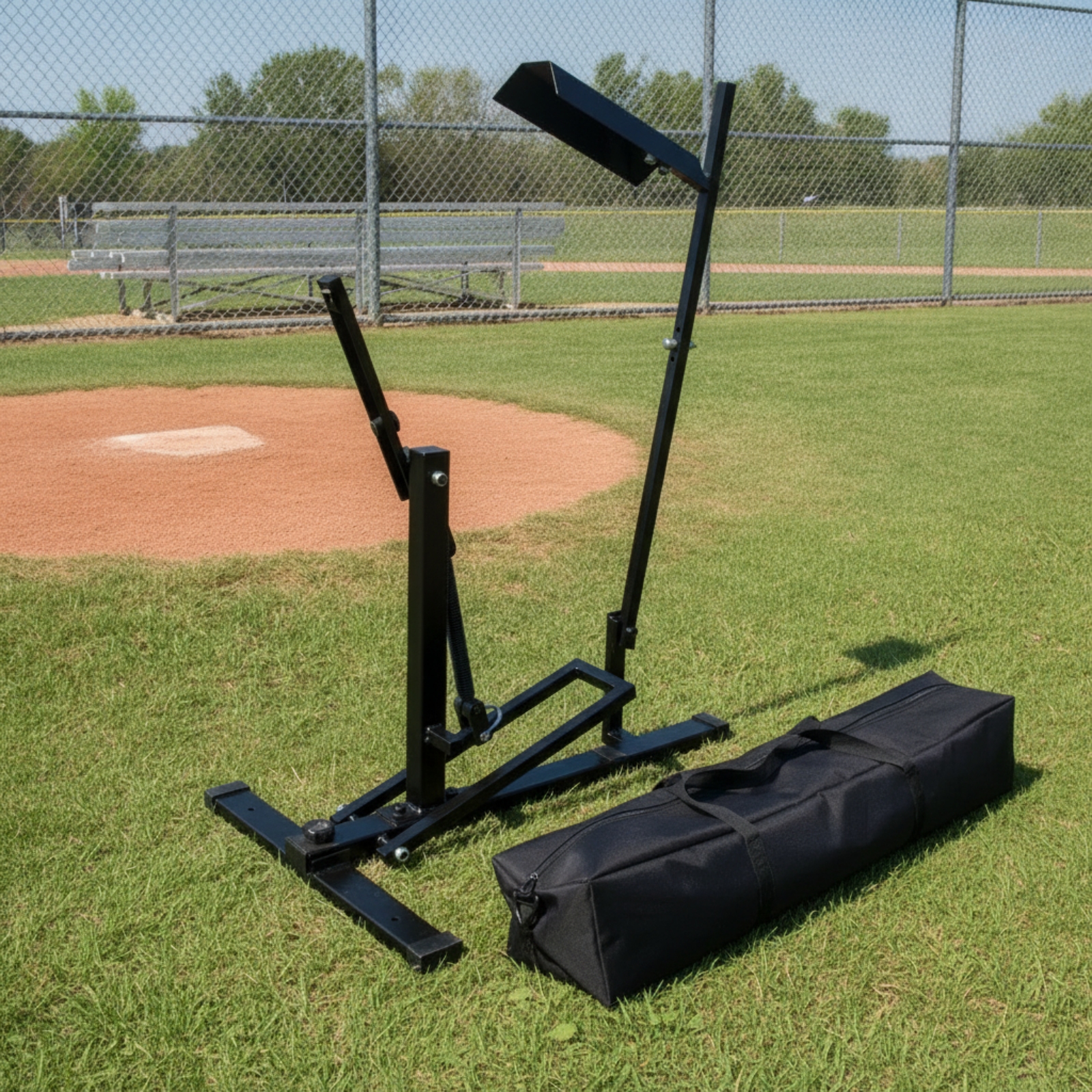 Baseballwurfmaschine Kompakt Softballwurfmaschine Platzsparend für Garten - Produktbild 4