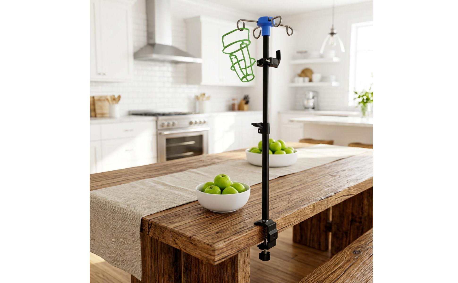 Telescoping Bedside Stand Height-Adjustable for Home Care, Patients, Caregivers