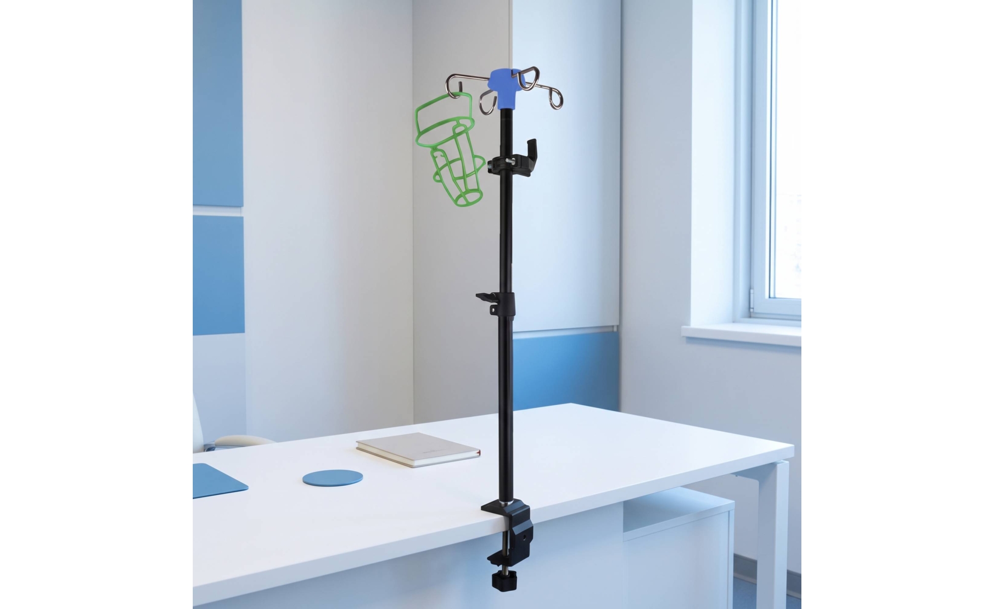 Telescoping Bedside Stand Height-Adjustable for Home Care, Patients, Caregivers