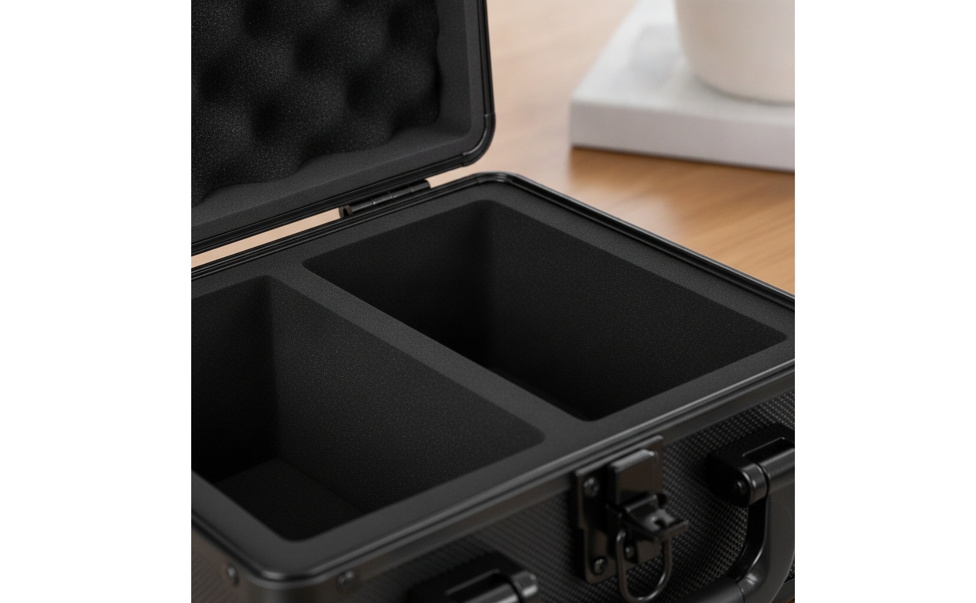 Card Organizer Box with Lock Lockable Card Storage Case Aluminum for Collectors