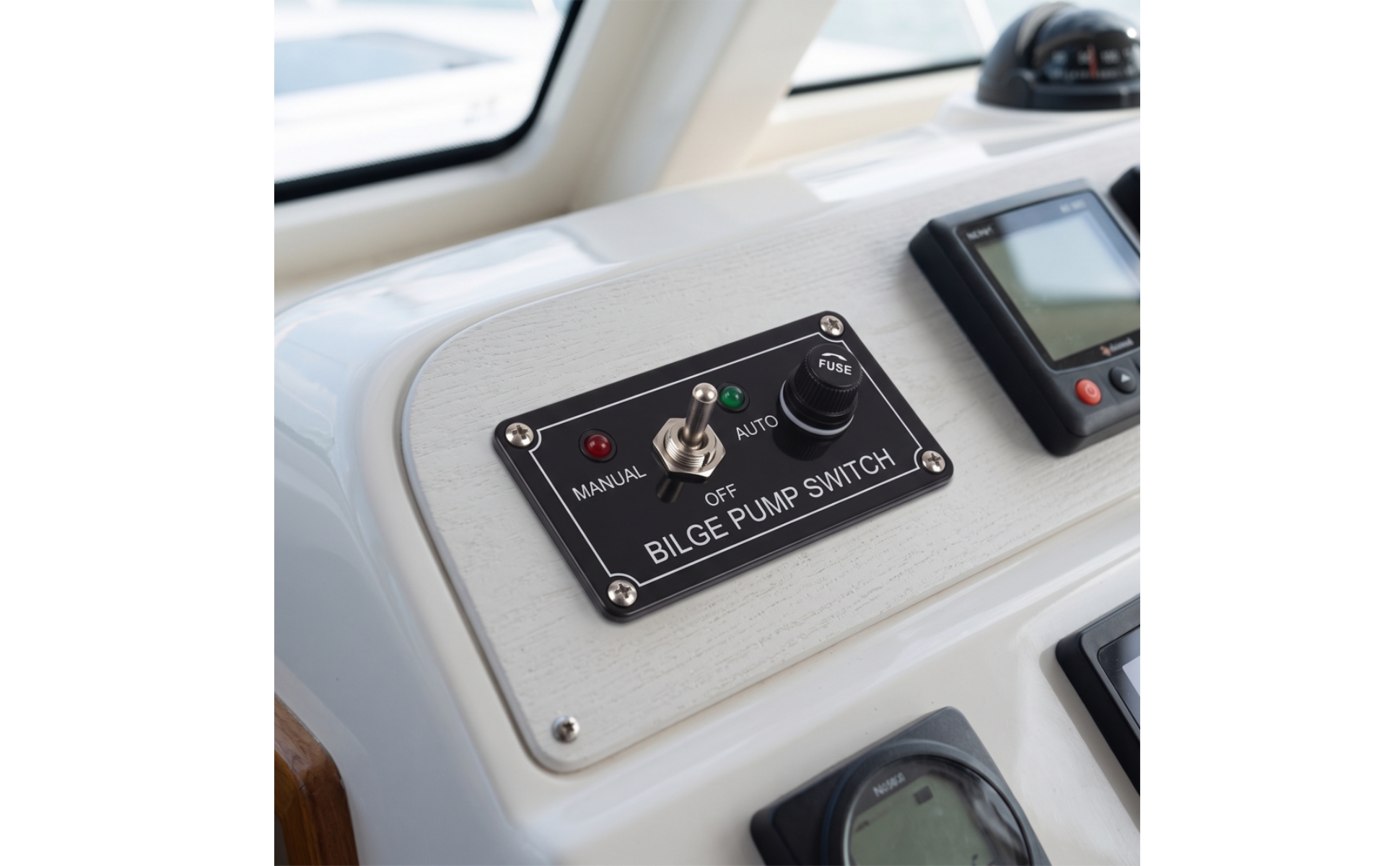 Bilgenpumpen-Schalttafel mit LED-Anzeige 12V für Boot, Bootsbesitzer, Heimwerker