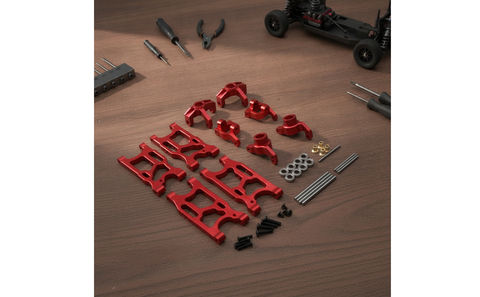 RC Car Replacement Parts Metal RC Car Parts Kit Machined for Hobbyists