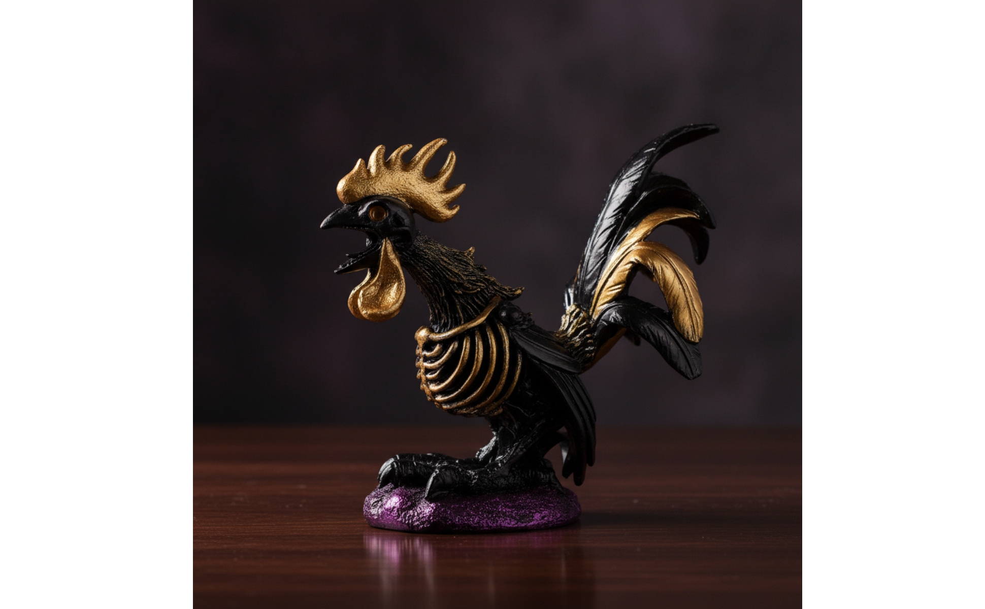 Skeleton Ave Halloween Ave Statue with Ribcage Gothic for Bookshelf
