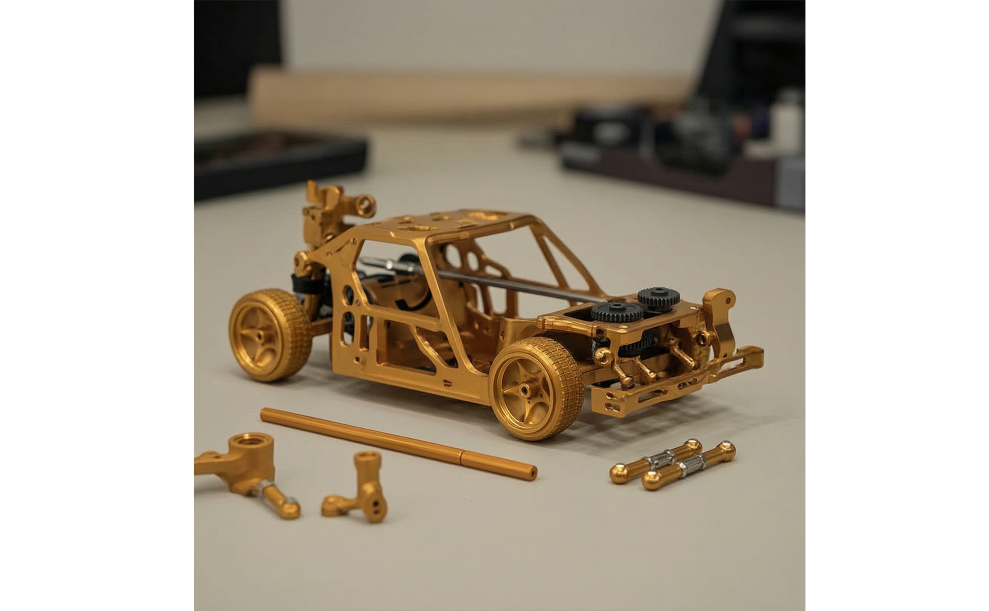17 Pezzi Kit di Aggiornamento in Metallo Lavorato a CNC per Modellisti