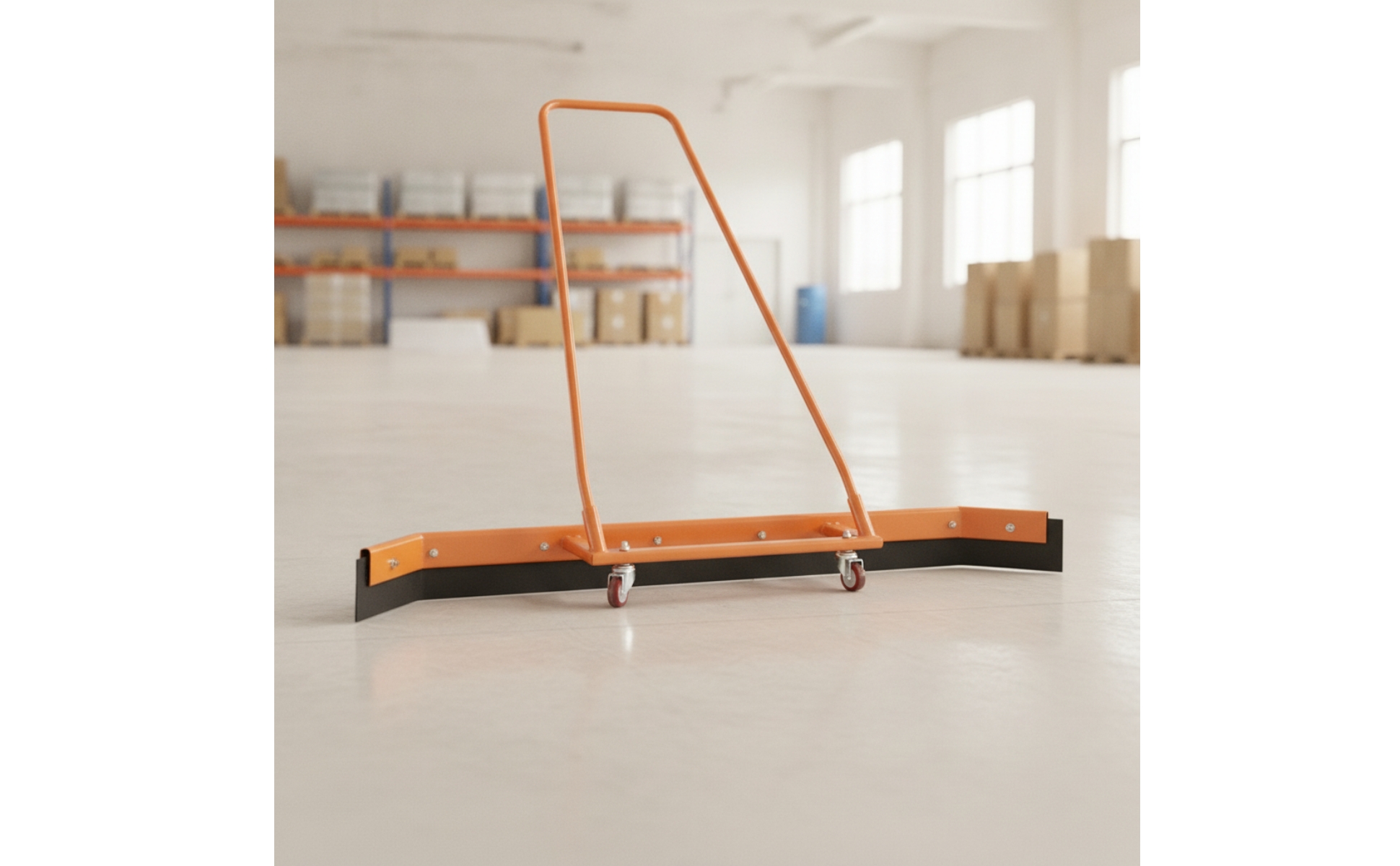 Water with Wheels Wide-Blade Rolling Floor Squeegee Heavy-Duty
