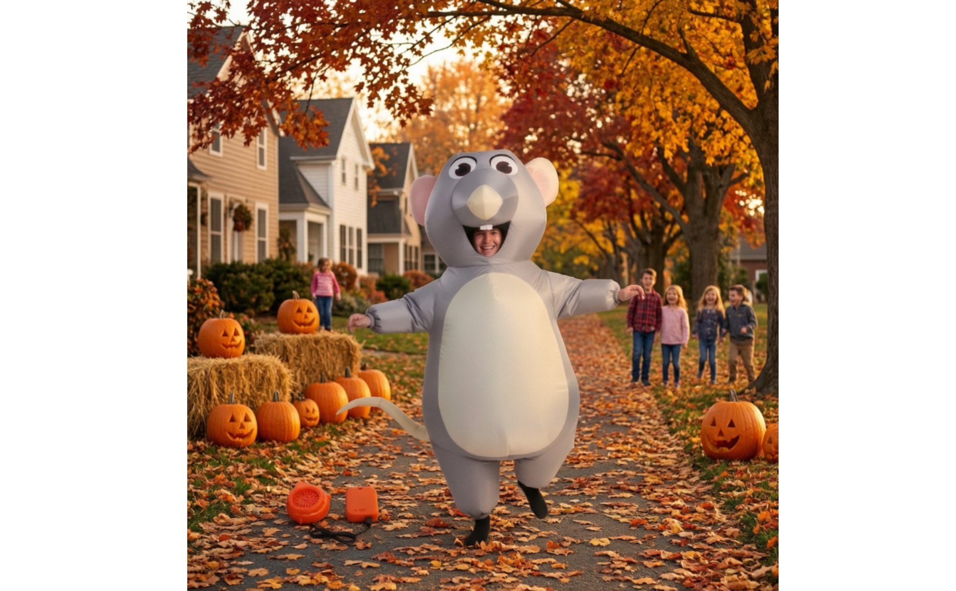 Inflatable Costume Inflate Costume Full-Body for Halloween, Cosplay