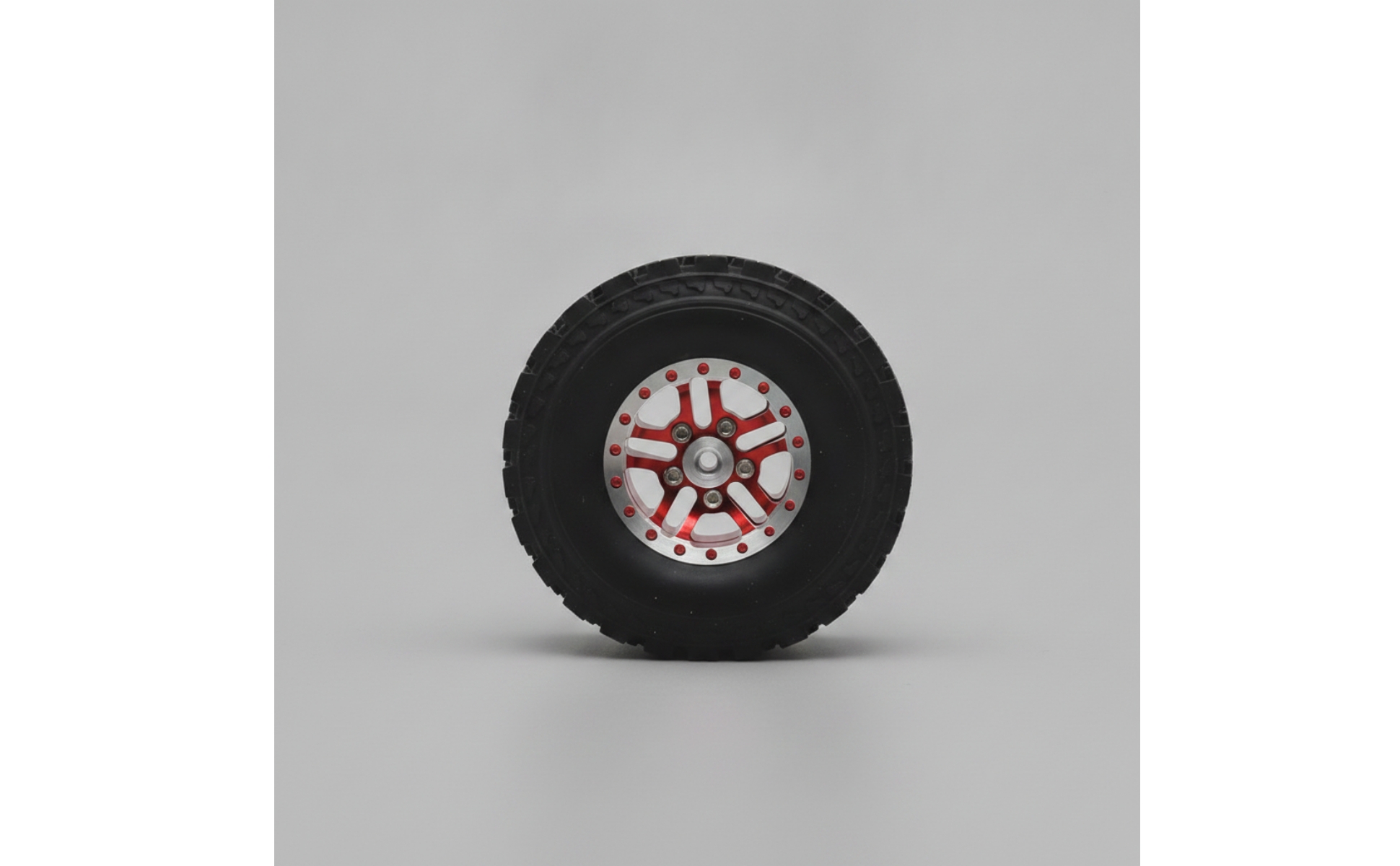 4 Pieces RC Car Wheels with Metal Hub off-Road RC Crawler Tires with Rims