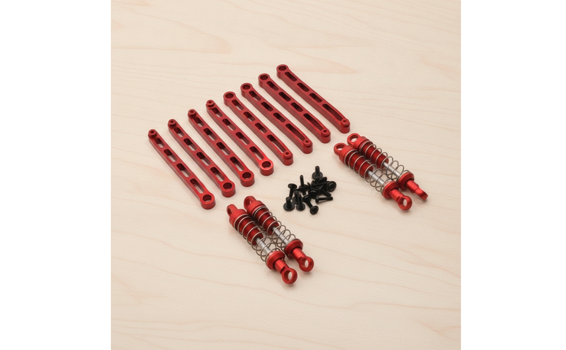 Tie Rods with Shock Absorbers Aluminum Tie Rod Kit Metal for RC Car Owners
