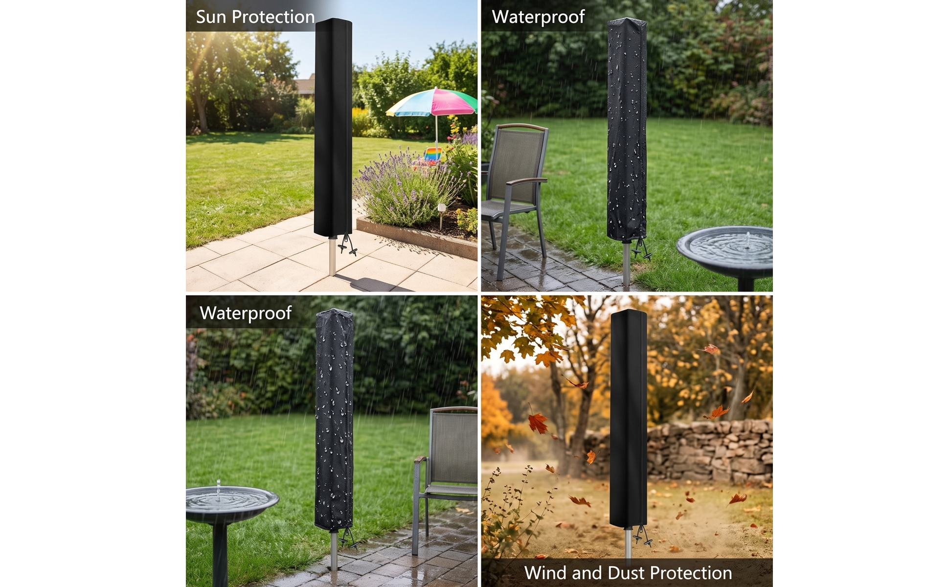 Rotary Clothesline Cover Waterproof Rotary Washing Line Cover Weatherproof