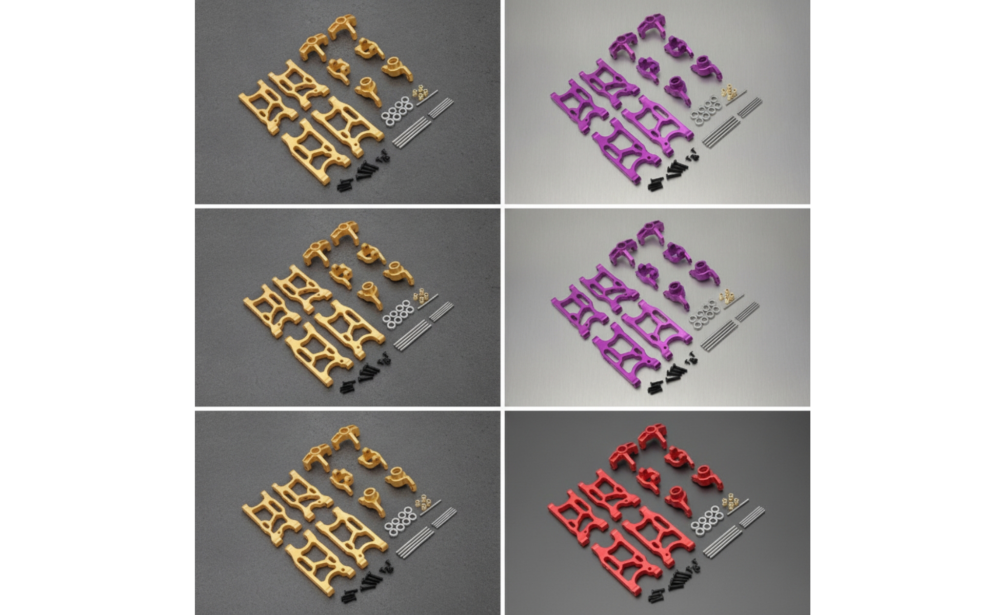 RC Car Replacement Parts Metal RC Car Parts Kit Machined for Hobbyists