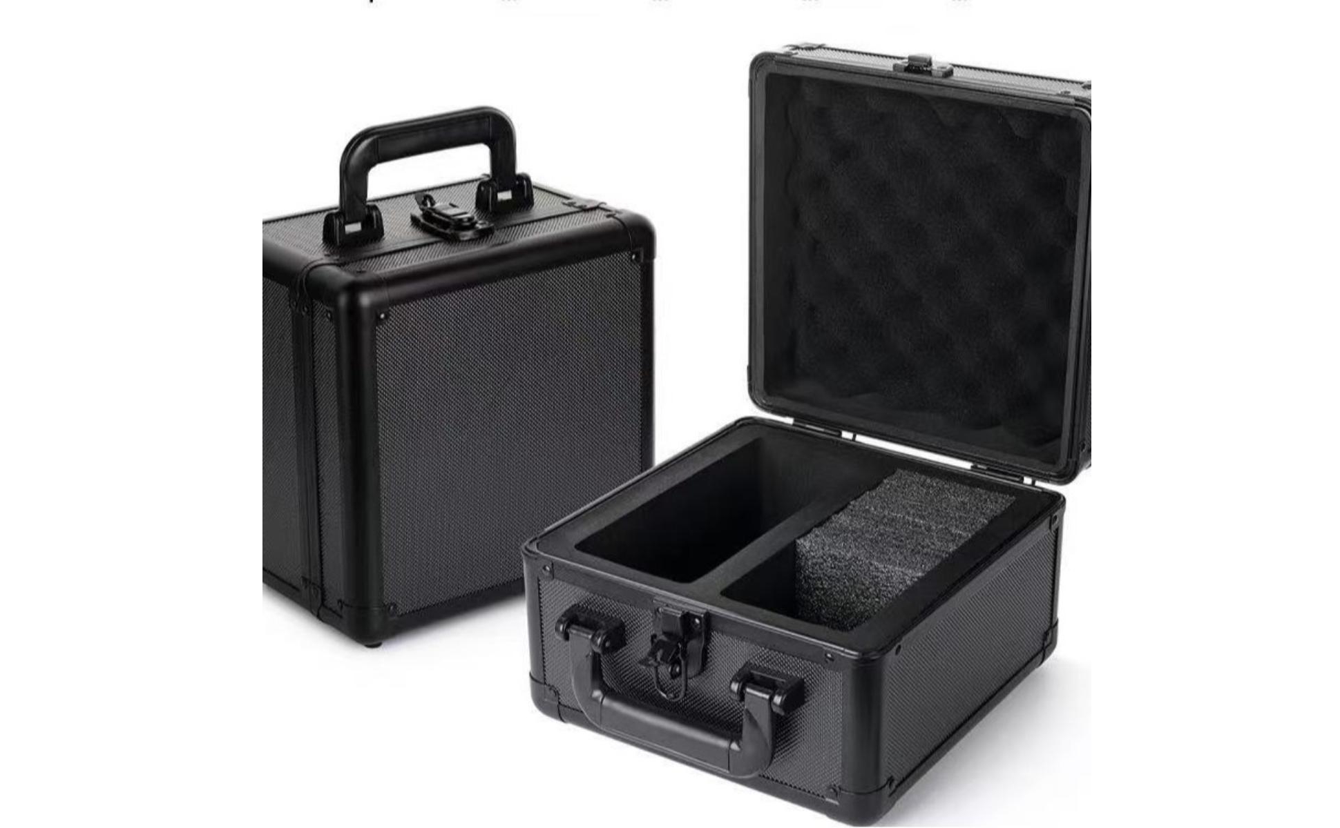 Card Organizer Box with Lock Lockable Card Storage Case Aluminum for Collectors