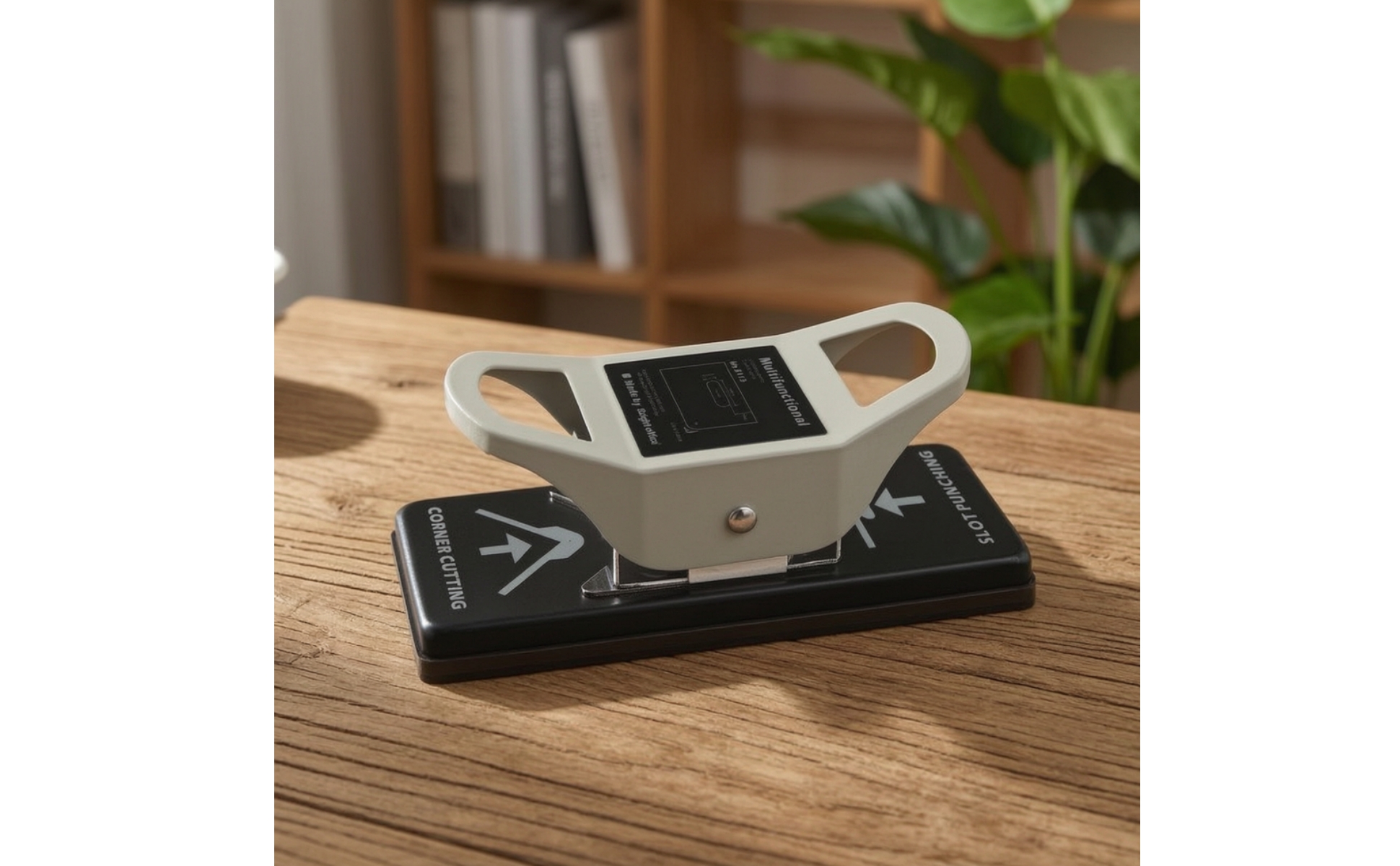 Desktop Slot Punch with 5mm Radius Corner Dual Use Card Punch with Corner