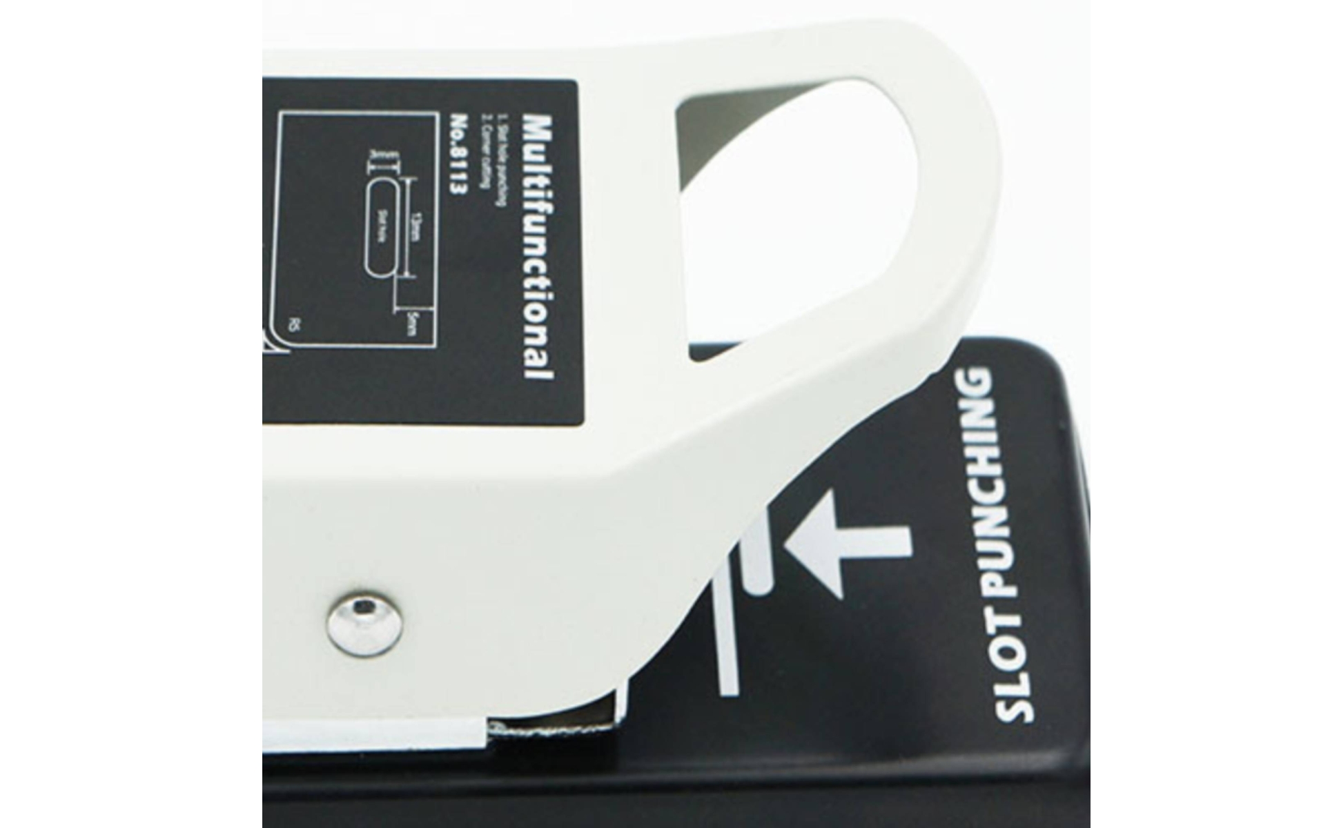 Desktop Slot Punch with 5mm Radius Corner Dual Use Card Punch with Corner