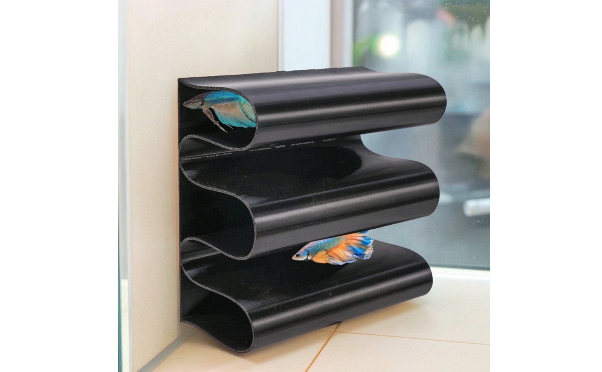 Betta Tunnel Multi-Layer Betta Aquatic Hideout Easy to Install