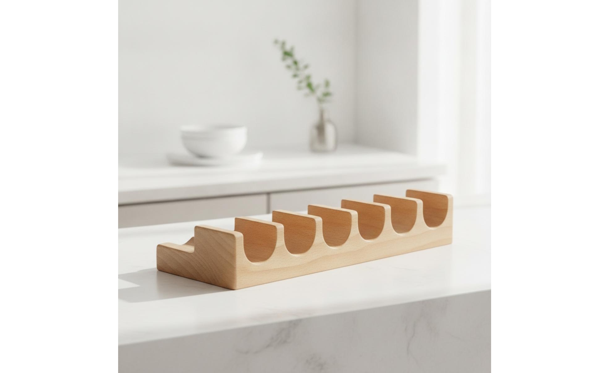 Sushi Holder Wooden Sushi Roll Holder Natural Wood for Restaurants, Home Hosts
