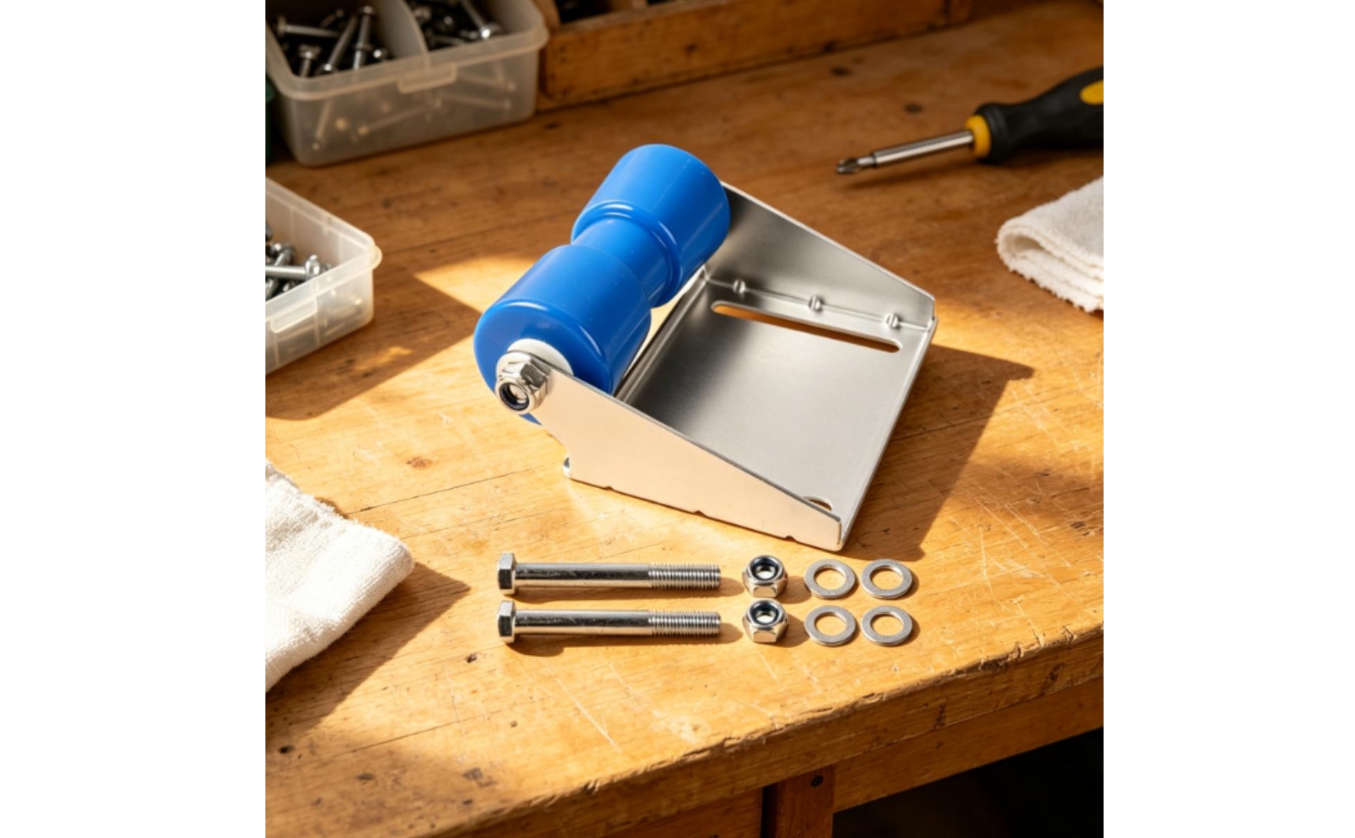 Boat Trailer Roller with Bracket Compact Trailer Roller Bracket Heavy Duty