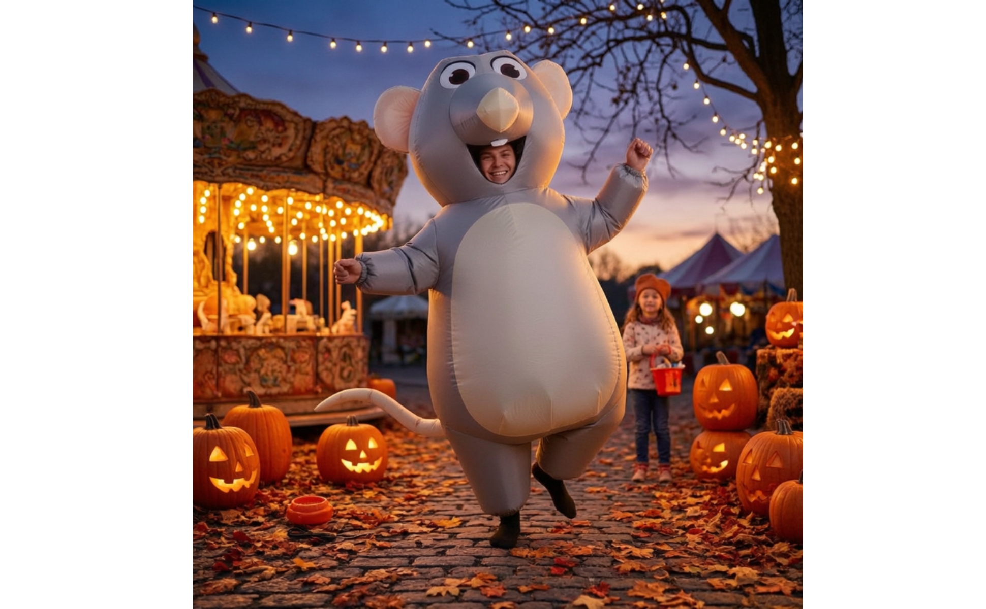 Inflatable Costume Inflate Costume Full-Body for Halloween, Cosplay