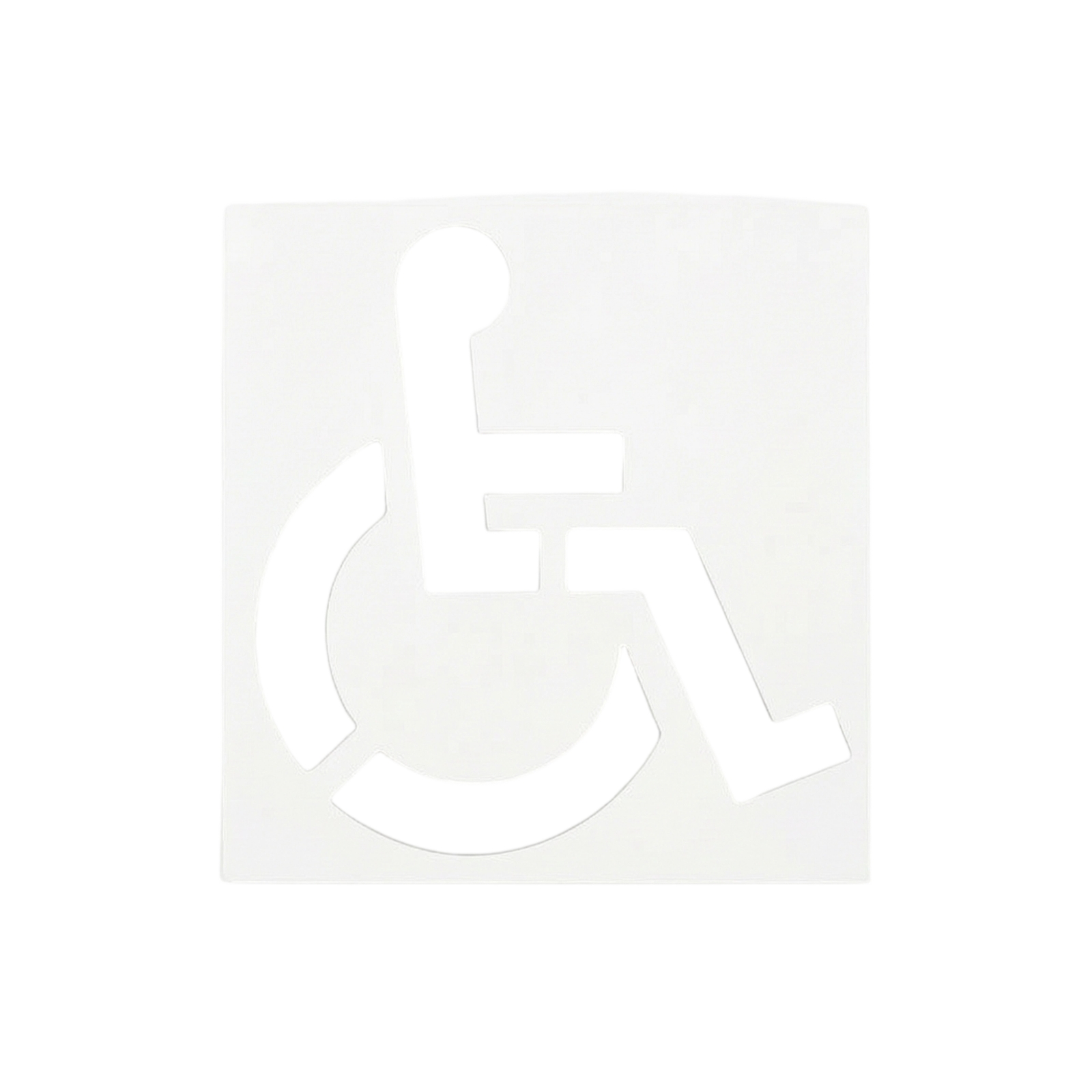 Parking Lot Stencil with Wheelchair Symbol Flexible for Concrete