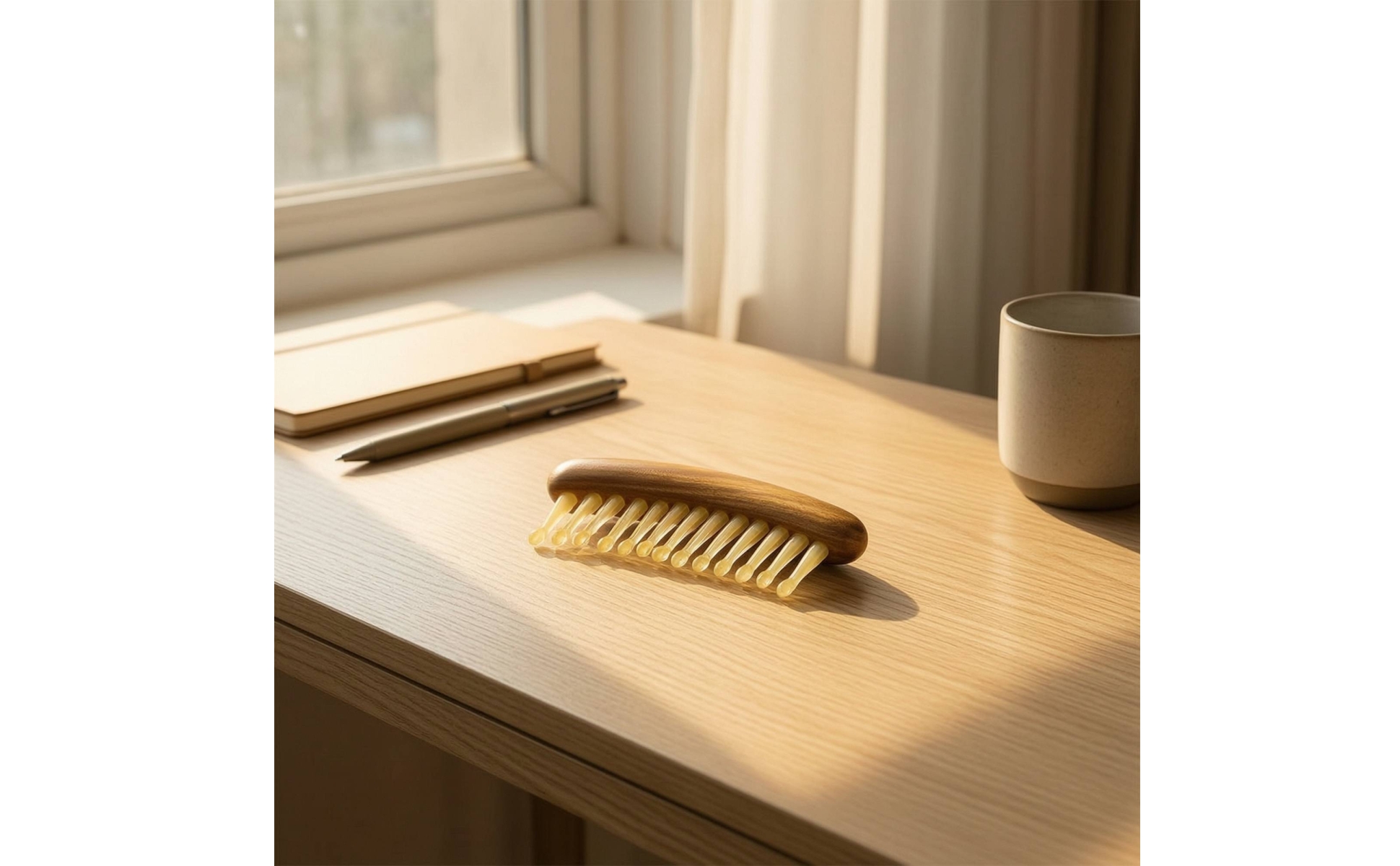 Wooden Massage Comb Hair Care Wooden Scalp Comb Handheld for Travel