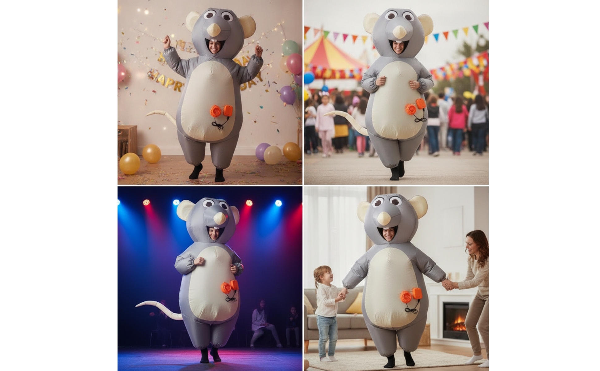 Inflatable Costume Inflate Costume Full-Body for Halloween, Cosplay