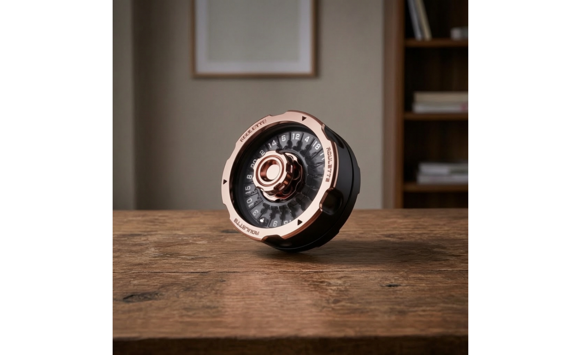 Roulette Wheel Fidget Rotating Wheel with Bearing Mechanical for Office, Adults