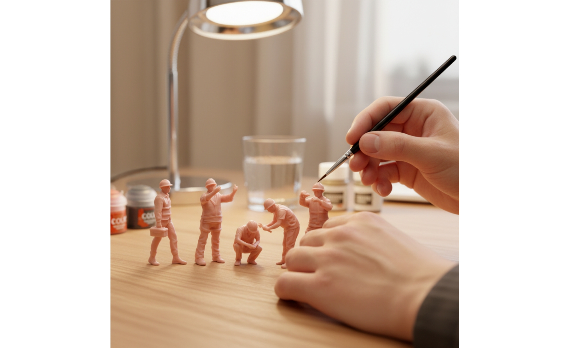 6 Pièces Figurine de Chantier Réaliste Figurine à l’échelle 1/64 Détaillé