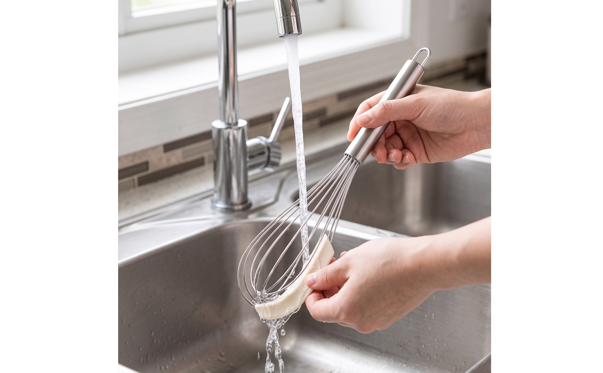 Whisk with Silicone Stainless Steel Balloon Whisk Easy to Clean