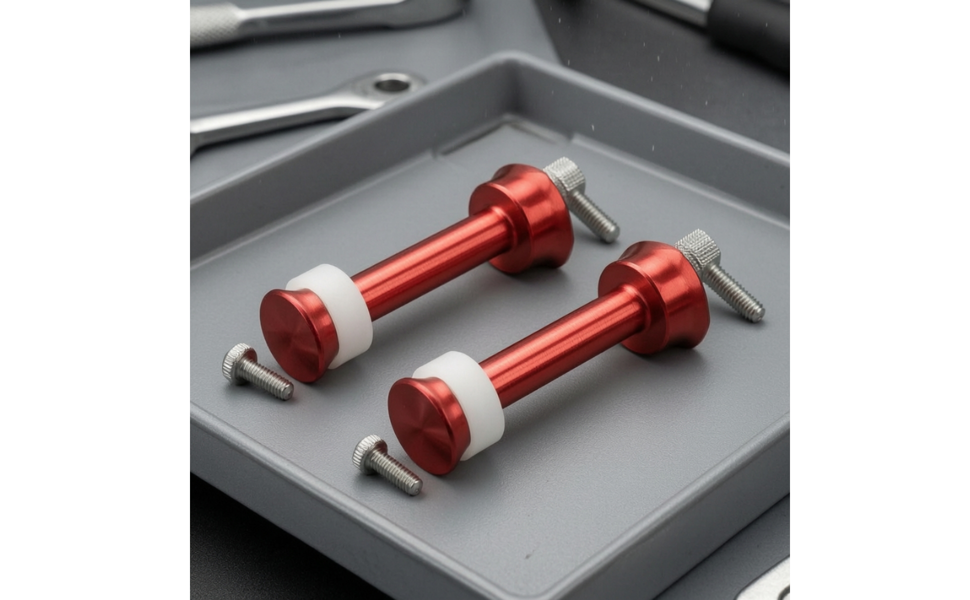 2 Pieces Airplane Wheel Axle Aluminum Landing Gear Axle Anodized for RC Builders