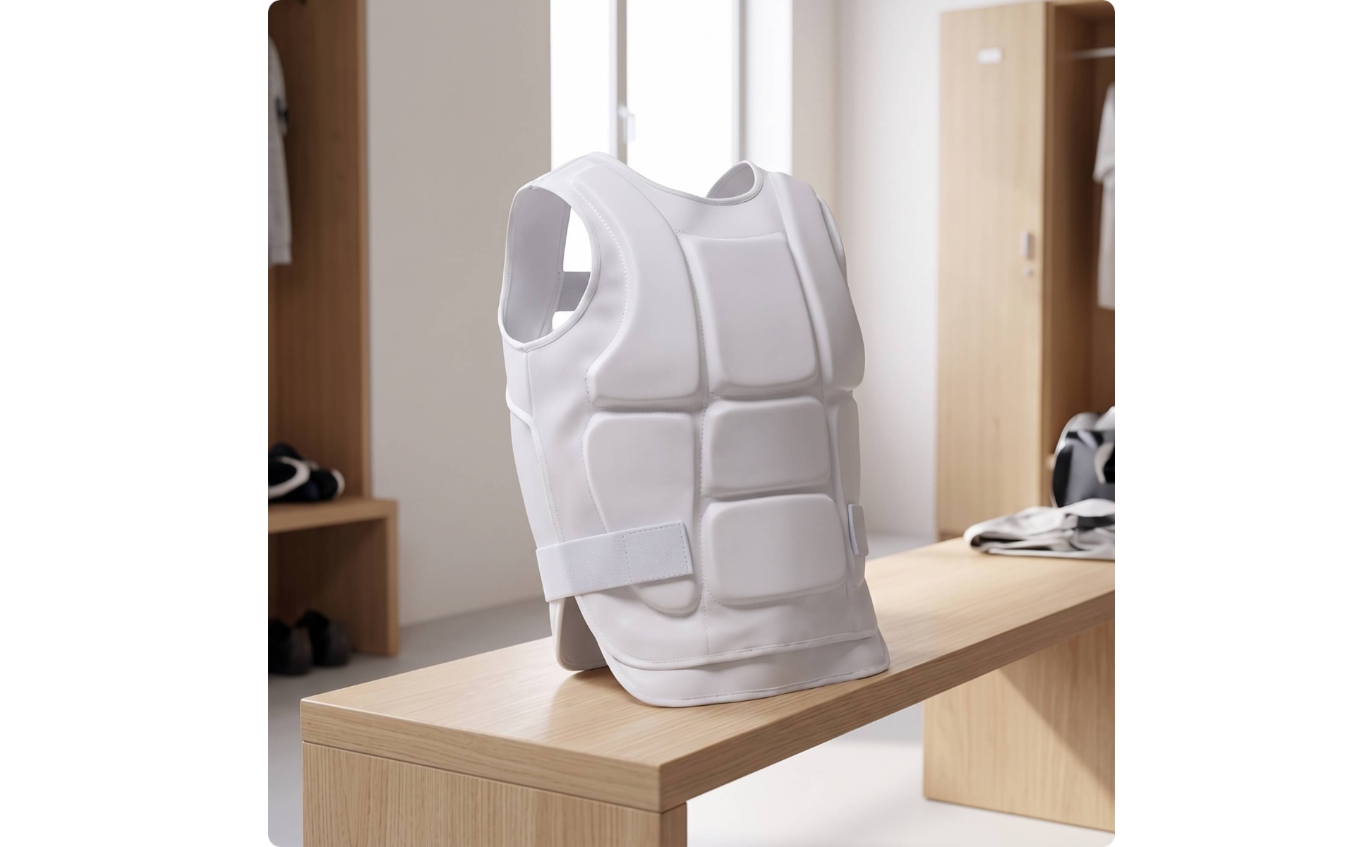 Fighting Arts Chest Protector Firm-Fit Sparring Vest with Straps Padded for Gym