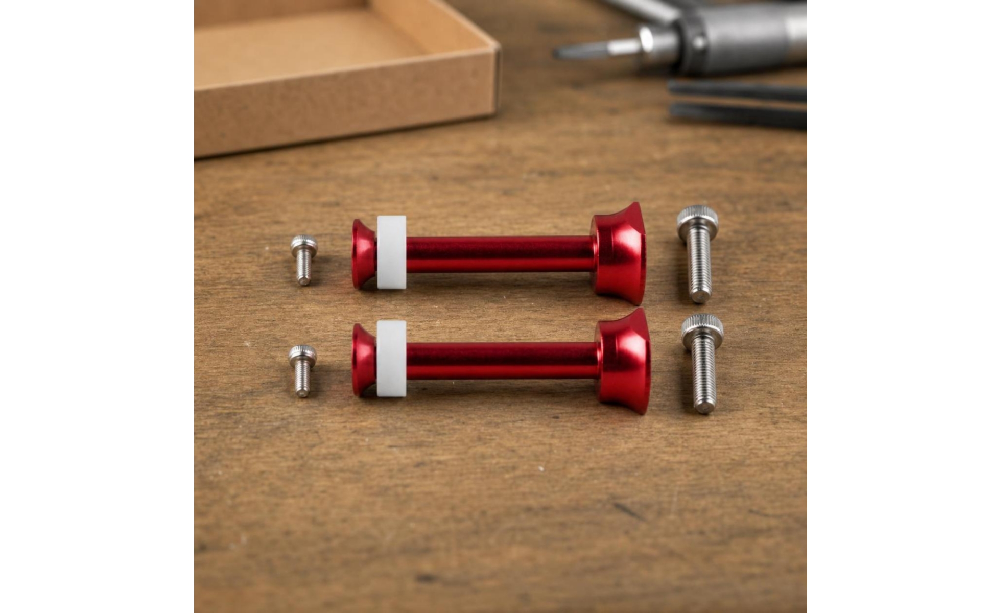 2 Pieces Airplane Wheel Axle Aluminum Landing Gear Axle Anodized for RC Builders
