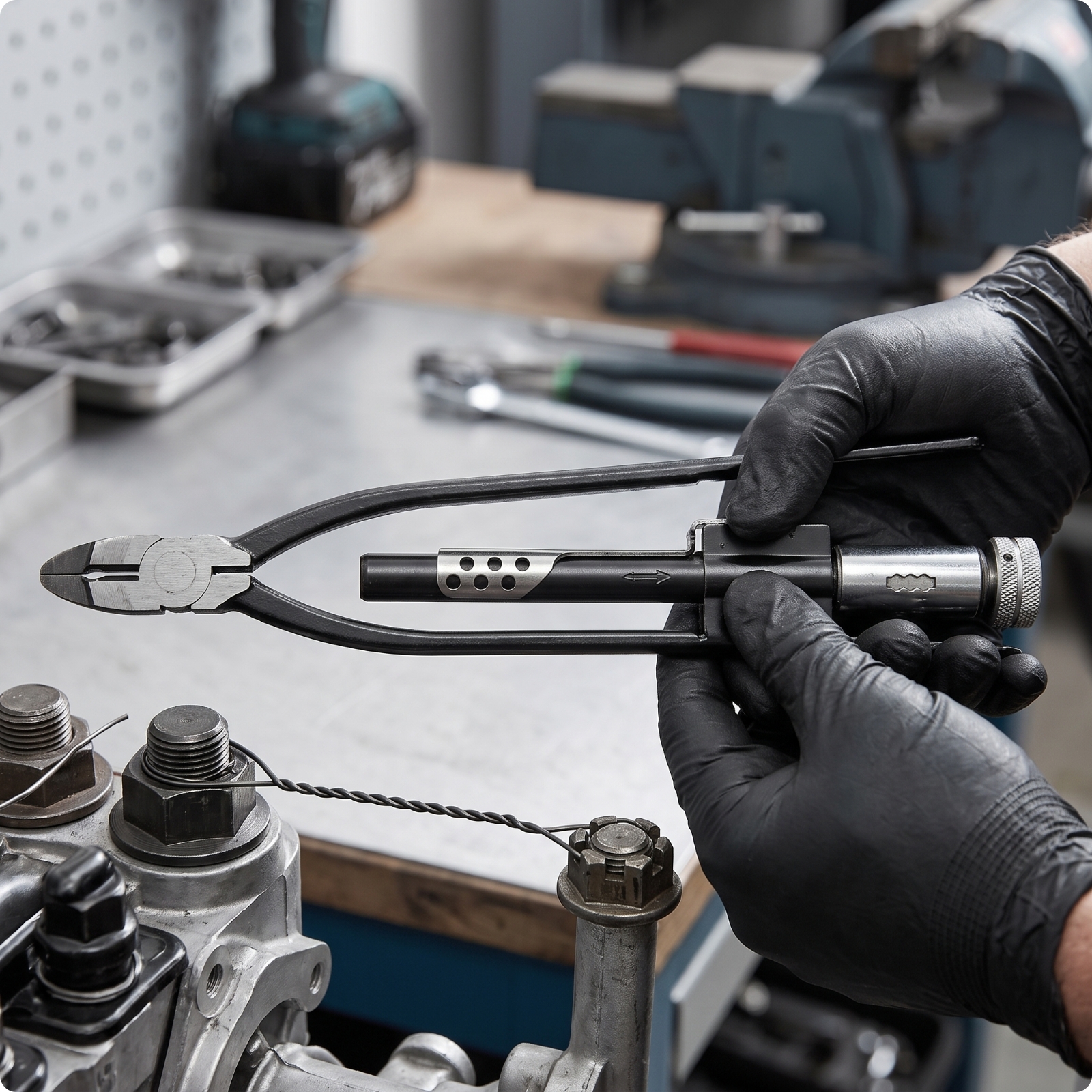 Drahtwirbelzange Zweiwege Drahtzwirbelzange wärmebehandelt für Mechaniker