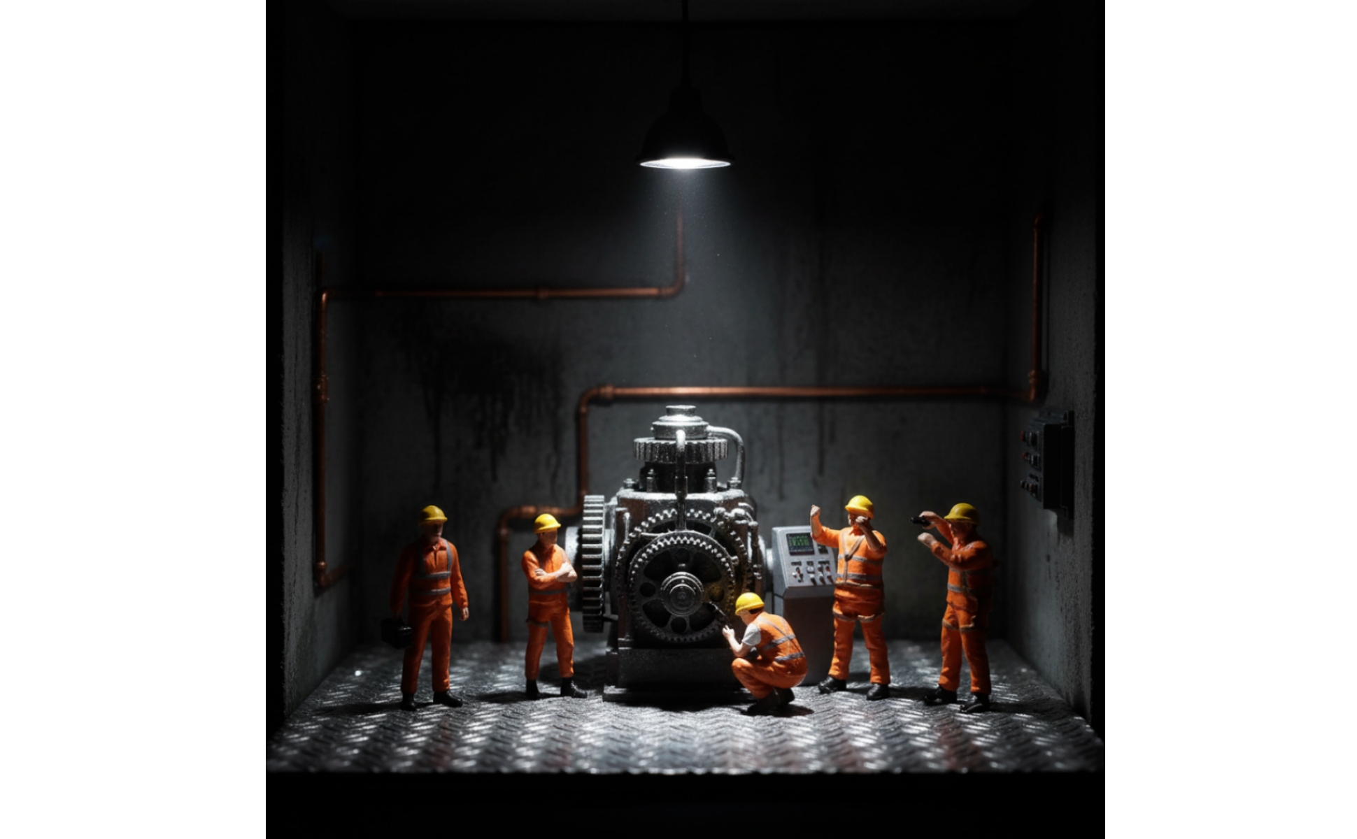 6 Pièces Figurine de Chantier Réaliste Figurine à l’échelle 1/64 Détaillé