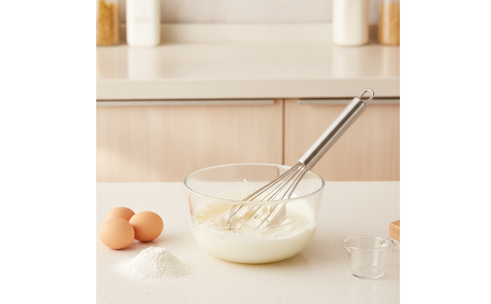 Whisk with Silicone Stainless Steel Balloon Whisk Easy to Clean