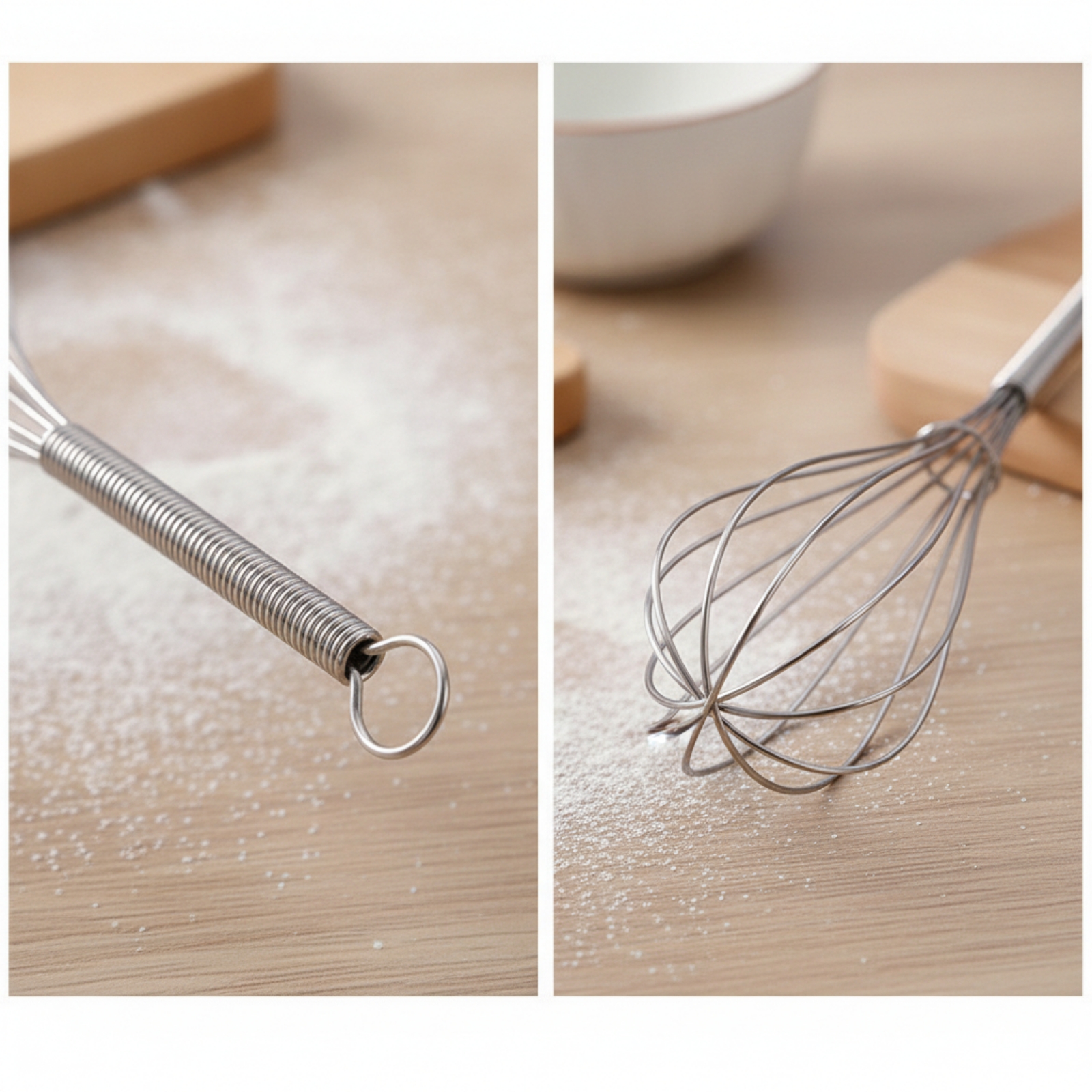 Egg Whisk Hand-Held Manual Whisk Easy-Grip for Baking, Kitchen - Produktbild 7