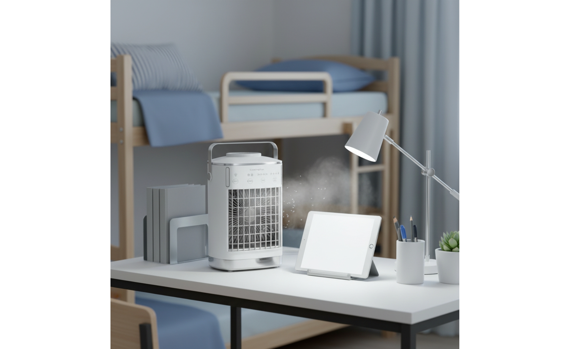 Desktop Air Cooler with Water Tank Timer Personal Air Cooler with Water Tank